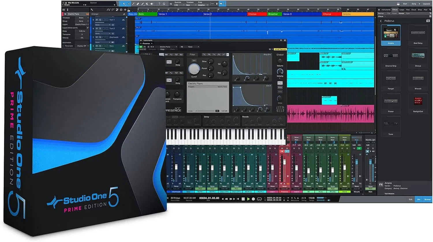 مانیتور استودیویی PreSonus R80 AMT با درایور 8 اینچی و توییتر ریبون مانیتور استودیویی PreSonus R80 AMT با درایور 8 اینچی و توییتر ریبون