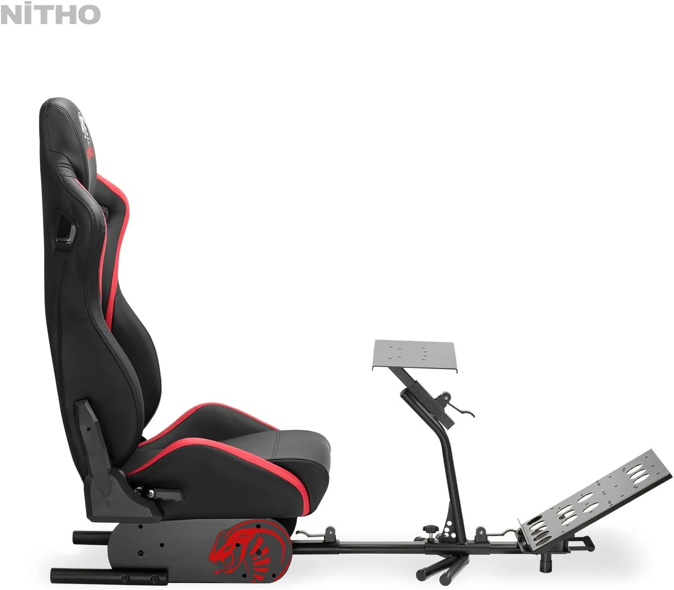صندلی مسابقه ای نیثو مدل Cobra RM-1 R با ارتفاع اضافی، کابین خلبان شبیه ساز، پایه نگهدارنده پدال فرمان