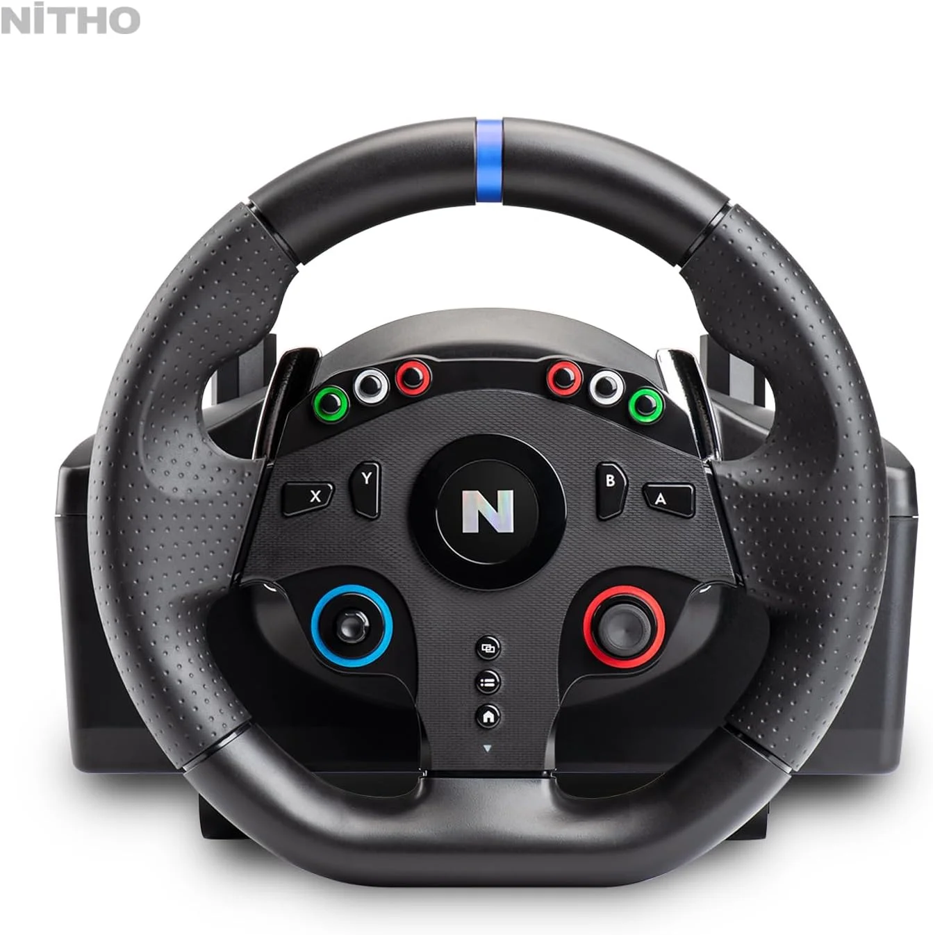 فرمان مسابقه بازی Nitho Drive Pro ONE Competition برای کامپیوتر - با شیفتر جداگانه و پدال های کف، فرمان 270 درجه بدون نقطه کور برای بازی های شبیه سازی فرمان مسابقه بازی Nitho Drive Pro ONE Competition برای کامپیوتر - با شیفتر جداگانه و پدال های کف، فرمان 270 درجه بدون نقطه کور برای بازی های شبیه سازی