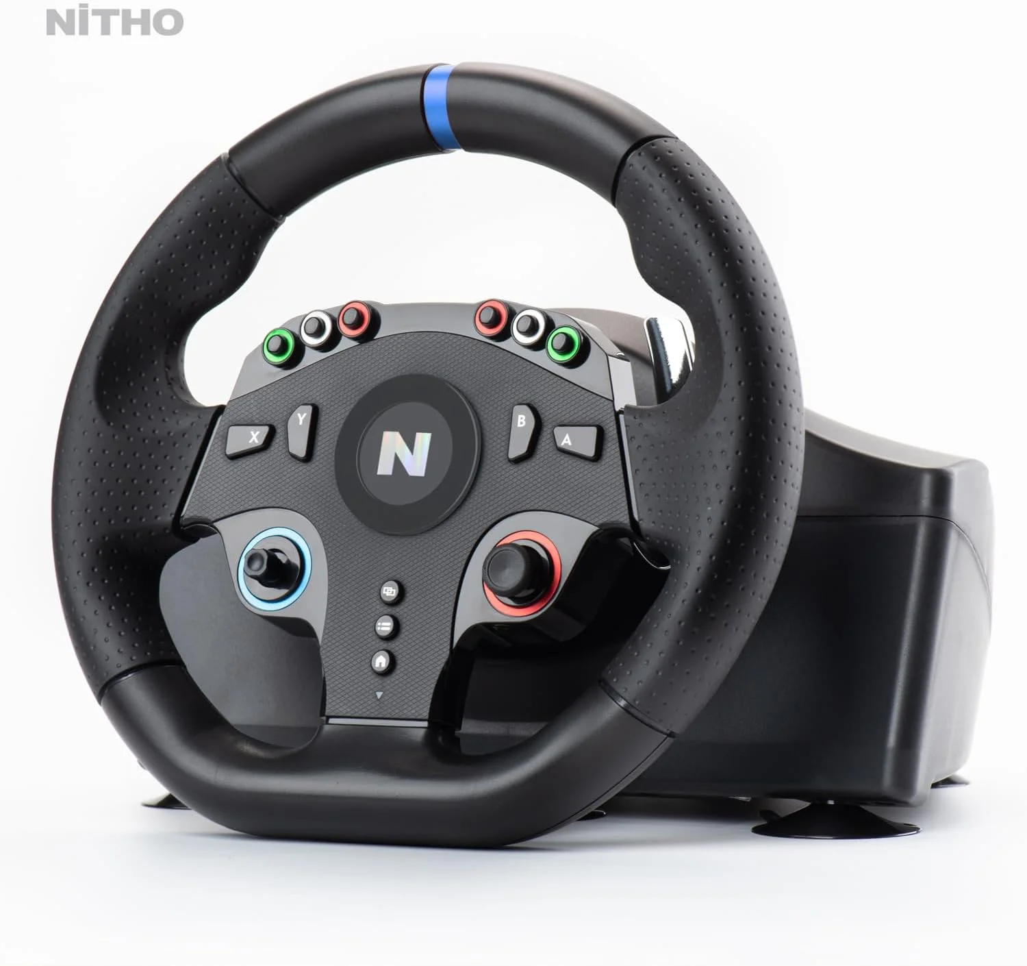 فرمان مسابقه بازی Nitho Drive Pro ONE Competition برای کامپیوتر - با شیفتر جداگانه و پدال های کف، فرمان 270 درجه بدون نقطه کور برای بازی های شبیه سازی فرمان مسابقه بازی Nitho Drive Pro ONE Competition برای کامپیوتر - با شیفتر جداگانه و پدال های کف، فرمان 270 درجه بدون نقطه کور برای بازی های شبیه سازی