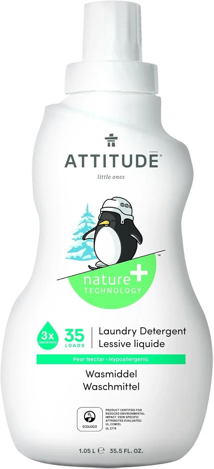 مایع لباسشویی Attitude - طبیعی - 35 بار شستشو با رایحه گلابی - 1.05 لیتر
