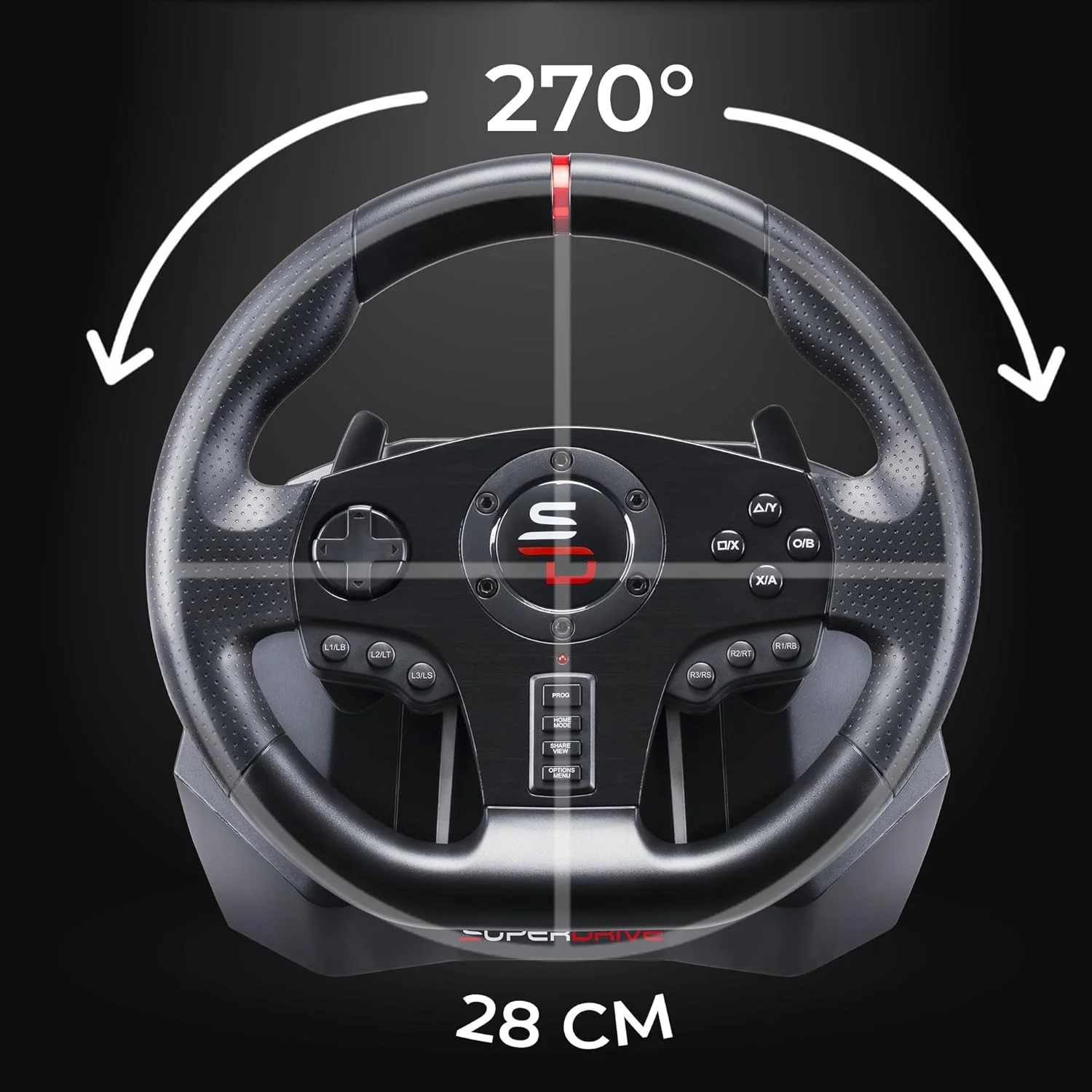 فرمان مسابقه ساب سونیک سوپردرايو Gs850-X با اهرم دنده دستى، 3 پدال، پدال تعویض دنده براى ایکس باکس سری X، پلی استیشن 4، ایکس باکس وان (قابل برنامه ریزی برای همه بازی ها) فرمان مسابقه ساب سونیک سوپردرايو Gs850-X با اهرم دنده دستى، 3 پدال، پدال تعویض دنده براى ایکس باکس سری X، پلی استیشن 4، ایکس باکس وان (قابل برنامه ریزی برای همه بازی ها)