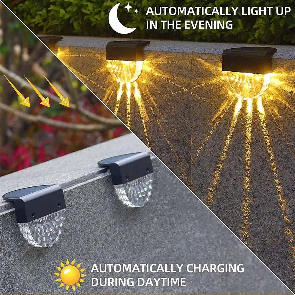 چراغهای خورشیدی رومیزی AMERTEER بسته 6 عددی - چراغهای پله خورشیدی LED ضد آب برای فضای باز، چراغهای پله نردهای برای نرده، میز، پاسیو، حیاط، پایه و راهرو - نور سفید گرم/ نور 7 رنگ متغیر چراغهای خورشیدی رومیزی AMERTEER بسته 6 عددی - چراغهای پله خورشیدی LED ضد آب برای فضای باز، چراغهای پله نردهای برای نرده، میز، پاسیو، حیاط، پایه و راهرو - نور سفید گرم/ نور 7 رنگ متغیر