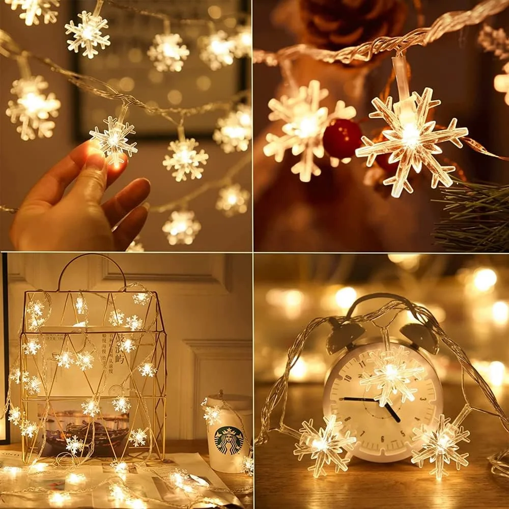 چراغ های پری برفی AMERTEER، 20 چراغ رشته ای LED 6 متری سفید گرم، باطری خور 8 حالته ضد آب، چراغ های چشمک زن برای اتاق، فضای داخلی و خارجی، درخت کریسمس، اتاق خواب، پنجره، بالکن چراغ های پری برفی AMERTEER، 20 چراغ رشته ای LED 6 متری سفید گرم، باطری خور 8 حالته ضد آب، چراغ های چشمک زن برای اتاق، فضای داخلی و خارجی، درخت کریسمس، اتاق خواب، پنجره، بالکن