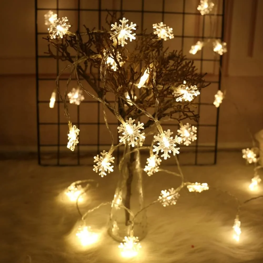 چراغ های پری برفی AMERTEER، 20 چراغ رشته ای LED 6 متری سفید گرم، باطری خور 8 حالته ضد آب، چراغ های چشمک زن برای اتاق، فضای داخلی و خارجی، درخت کریسمس، اتاق خواب، پنجره، بالکن چراغ های پری برفی AMERTEER، 20 چراغ رشته ای LED 6 متری سفید گرم، باطری خور 8 حالته ضد آب، چراغ های چشمک زن برای اتاق، فضای داخلی و خارجی، درخت کریسمس، اتاق خواب، پنجره، بالکن