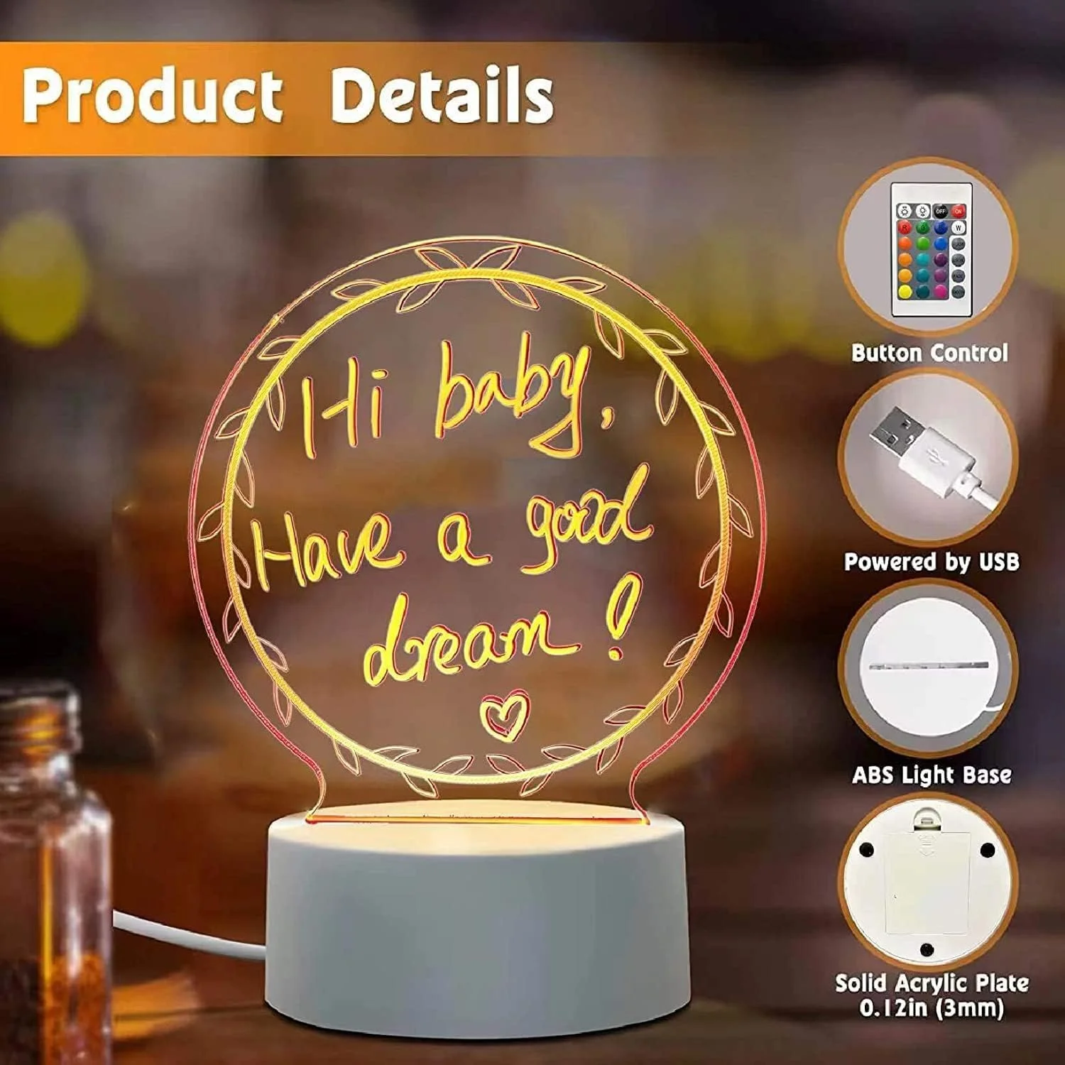 چراغ خواب LED سه بعدی AMERTEER با کنترل از راه دور و قلم پاکشو - چراغ خواب سه بعدی توهمی برای کودکان، چراغ LED تزئینی، چراغ خواب تخته پیام نورانی، چراغ رومیزی دکور خانه، هدیه کودک (ستاره) چراغ خواب LED سه بعدی AMERTEER با کنترل از راه دور و قلم پاکشو - چراغ خواب سه بعدی توهمی برای کودکان، چراغ LED تزئینی، چراغ خواب تخته پیام نورانی، چراغ رومیزی دکور خانه، هدیه کودک (ستاره)