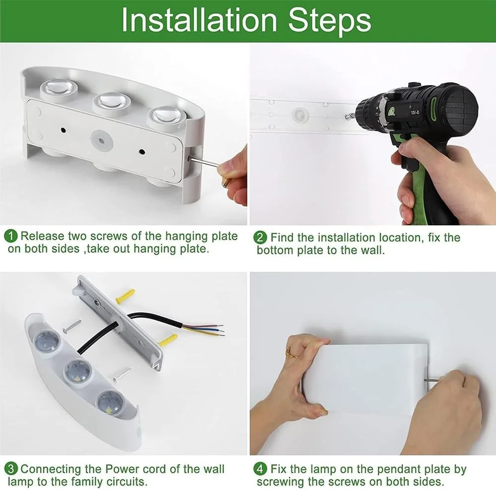 چراغ دیواری LED مدرن و شیک فضای باز AMERTEER | روشنایی آلومینیومی 12 وات برای عرشه، باغ، بالکن، ایوان، ضد آب 6500K سفید گرم | چراغ دیواری بیرونی شیک برای فضاهای معاصر چراغ دیواری LED مدرن و شیک فضای باز AMERTEER | روشنایی آلومینیومی 12 وات برای عرشه، باغ، بالکن، ایوان، ضد آب 6500K سفید گرم | چراغ دیواری بیرونی شیک برای فضاهای معاصر