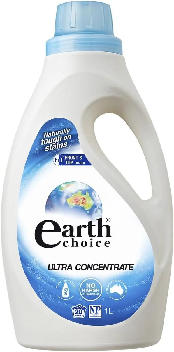 مایع لباسشویی الترا Earth Choice مناسب برای ماشین های درب از بالا و جلو 1 لیتری