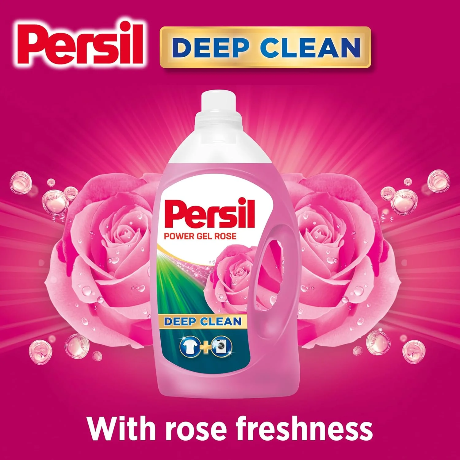 مایع لباسشویی پرسیل پاور ژل، با فناوری پاک کنندگی عمیق، رایحه گل رز، 4.8 لیتر مایع لباسشویی پرسیل پاور ژل، با فناوری پاک کنندگی عمیق، رایحه گل رز، 4.8 لیتر