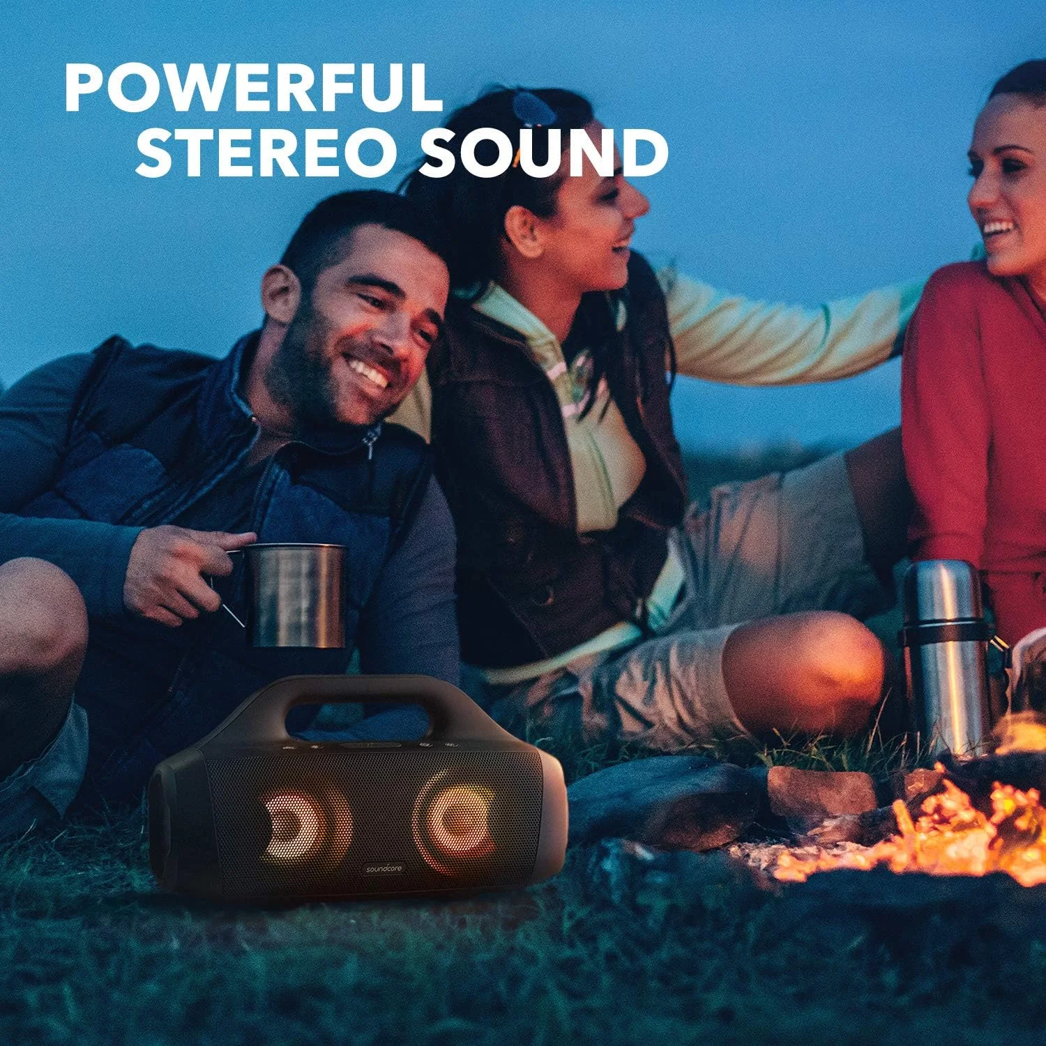 اسپیکر بلوتوثی قابل حمل Soundcore Anker Select Pro، 30 وات، مناسب فضای باز با فناوری BassUp، ضد آب IPX7، 16 ساعت پخش مداوم، دارای اپلیکیشن، چراغ های LED، دسته داخلی، مناسب فضای باز و کمپینگ اسپیکر بلوتوثی قابل حمل Soundcore Anker Select Pro، 30 وات، مناسب فضای باز با فناوری BassUp، ضد آب IPX7، 16 ساعت پخش مداوم، دارای اپلیکیشن، چراغ های LED، دسته داخلی، مناسب فضای باز و کمپینگ