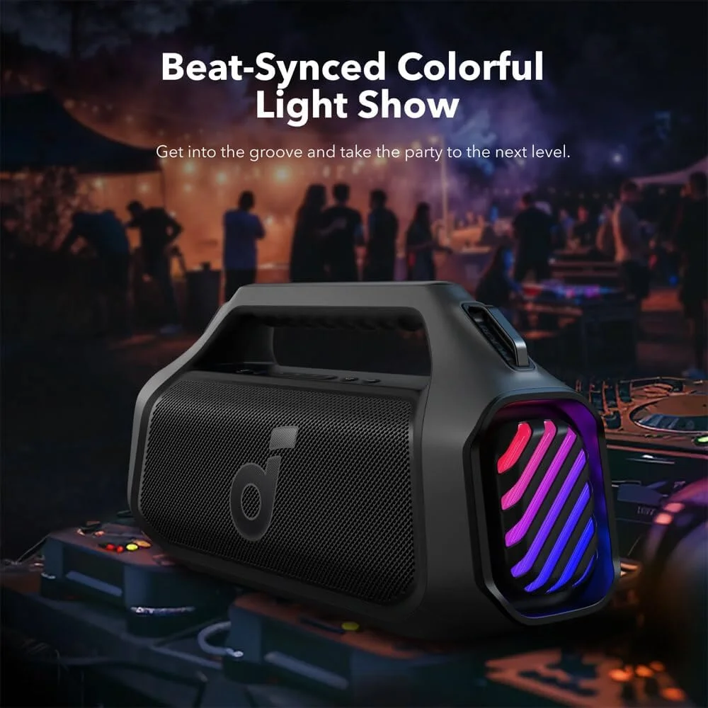 اسپیکر بلوتوثی Soundcore Boom 2 Plus از Anker، مشکی