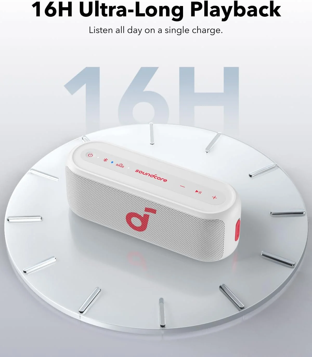 اسپیکر بلوتوثی قابل حمل 20 واتی Soundcore Select 2S، فناوری BassUp™، پخش 16 ساعته، اتصال استریو بی سیم، ضد آب IPX7، ایده آل برای پیاده روی، دوچرخه سواری و سایر ماجراجویی ها. اسپیکر بلوتوثی قابل حمل 20 واتی Soundcore Select 2S، فناوری BassUp™، پخش 16 ساعته، اتصال استریو بی سیم، ضد آب IPX7، ایده آل برای پیاده روی، دوچرخه سواری و سایر ماجراجویی ها.