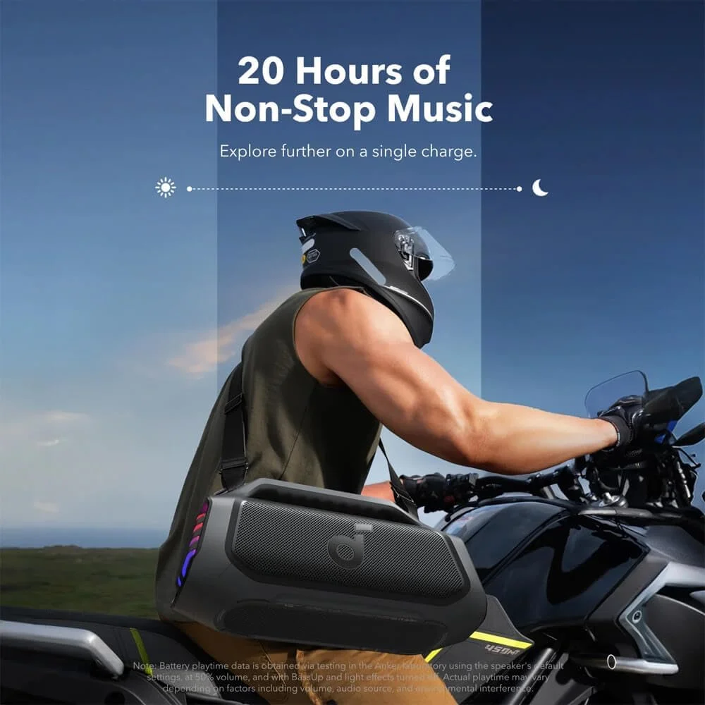 اسپیکر بلوتوثی Soundcore Boom 2 Plus از Anker، مشکی
