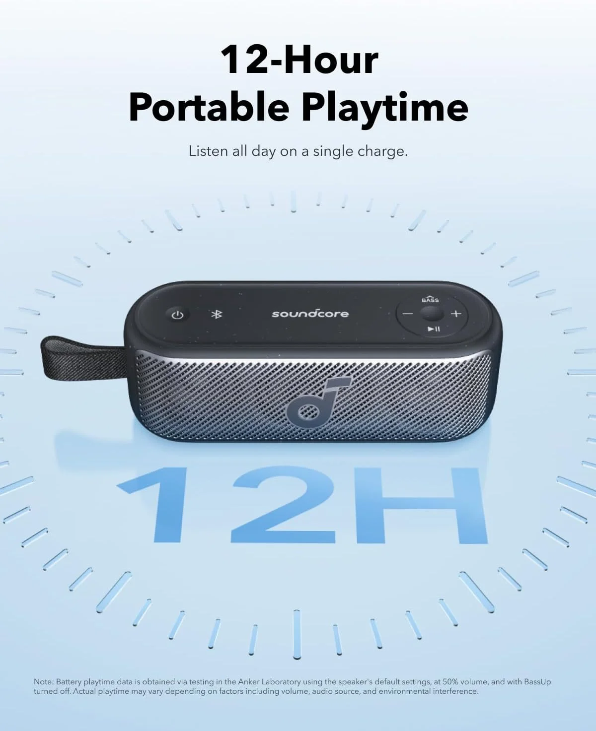 اسپیکر بلوتوثی soundcore Motion 100، اسپیکر قابل حمل با کیفیت Hi-Res بی سیم، 2 درایور فول رنج برای صدای استریو، اکولایزر قابل تنظیم، بیس قدرتمند، IPX7، طراحی فوق العاده قابل حمل برای استفاده در فضای باز اسپیکر بلوتوثی soundcore Motion 100، اسپیکر قابل حمل با کیفیت Hi-Res بی سیم، 2 درایور فول رنج برای صدای استریو، اکولایزر قابل تنظیم، بیس قدرتمند، IPX7، طراحی فوق العاده قابل حمل برای استفاده در فضای باز