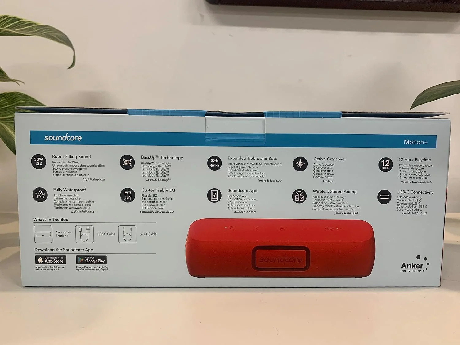 اسپیکر بلوتوثی 30 وات انکر مدل Soundcore Motion + A3116H11 - مشکی اسپیکر بلوتوثی 30 وات انکر مدل Soundcore Motion + A3116H11 - مشکی