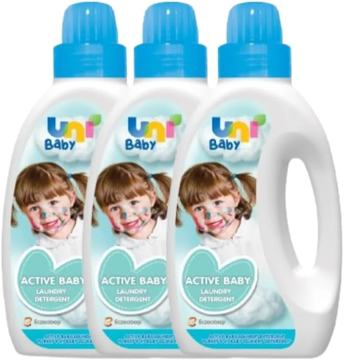 مایع لباسشویی یونی بیبی اکتیو، 1500 میلی لیتر x 3 - ملایم و موثر برای لباس های کودک مایع لباسشویی یونی بیبی اکتیو، 1500 میلی لیتر x 3 - ملایم و موثر برای لباس های کودک