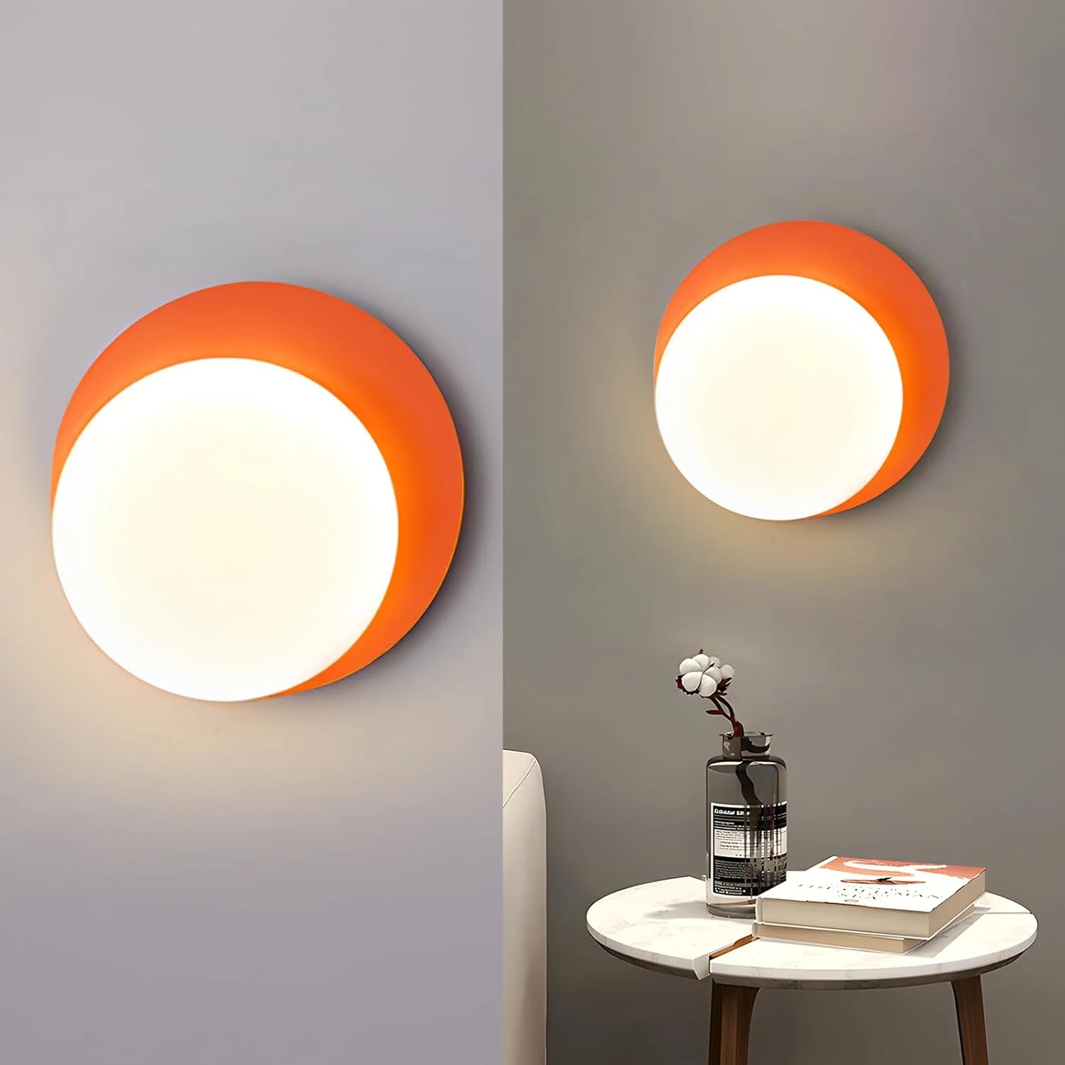 چراغ دیواری LED مدل YT YATAI LIGHTING، چراغ دیواری گرد مدرن، چراغ دیواری LED نوردیک، شمعدان دیواری مینیمالیستی دکوراسیون داخلی منزل برای اتاق نشیمن، اتاق خواب و راهرو