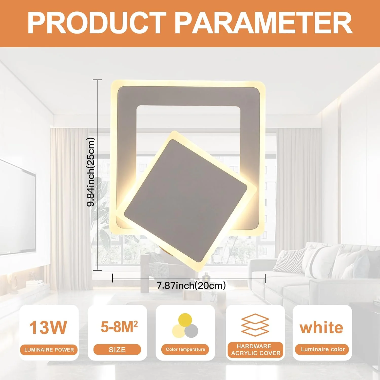 چراغ دیواری LED یاتای مدل YT YATAI LIGHTING، چراغ دیواری داخلی، چراغ دیواری مدرن دیمر دار 13 وات آلومینیومی، چراغ دیواری LED برای اتاق خواب، اتاق نشیمن، بالکن، راهرو چراغ دیواری LED یاتای مدل YT YATAI LIGHTING، چراغ دیواری داخلی، چراغ دیواری مدرن دیمر دار 13 وات آلومینیومی، چراغ دیواری LED برای اتاق خواب، اتاق نشیمن، بالکن، راهرو