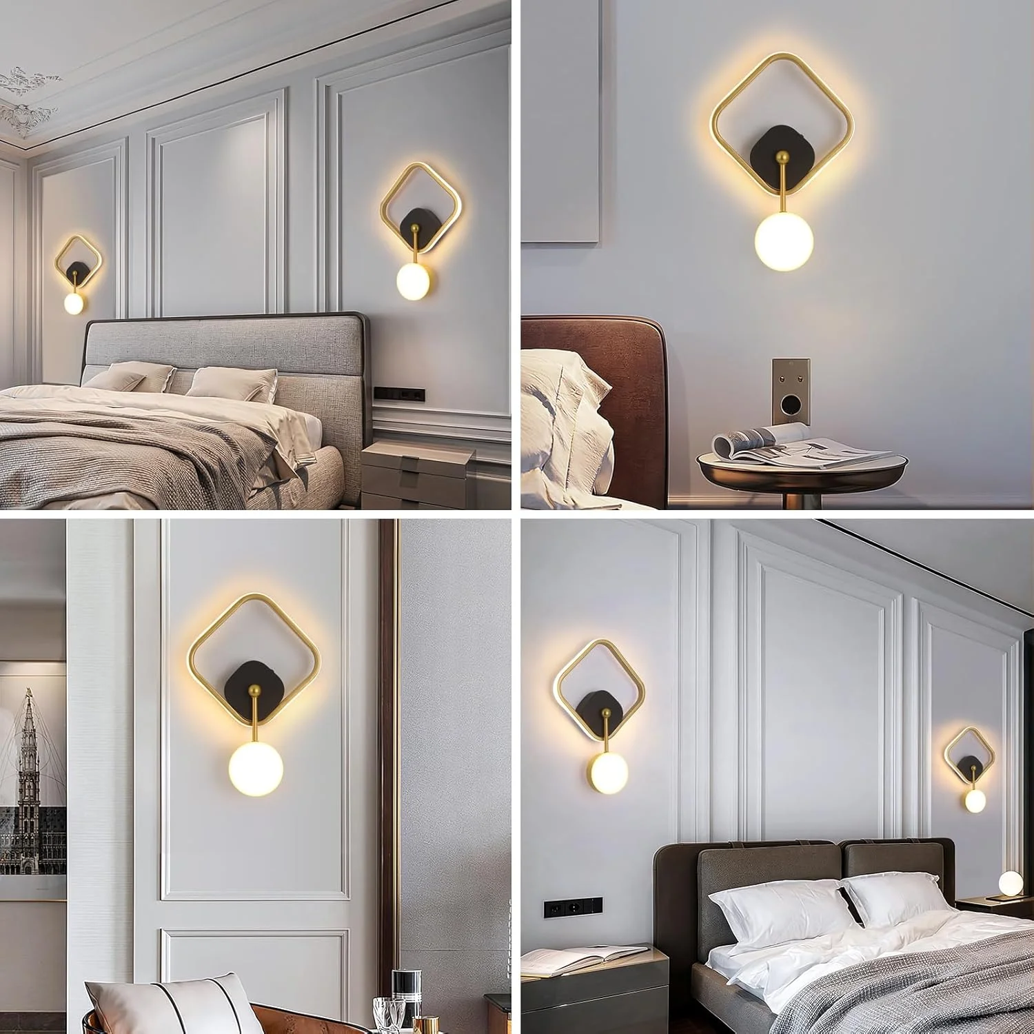 چراغ دیواری مدرن YT YATAI LIGHTING، چراغ دیواری LED برای اتاق خواب، اتاق نشیمن، راهرو، راه پله، چراغ دیواری سفید، چراغ دیواری دیواری داخلی 20 وات 3000K-6000K، مساحت قابل استفاده 5-8 متر مربع چراغ دیواری مدرن YT YATAI LIGHTING، چراغ دیواری LED برای اتاق خواب، اتاق نشیمن، راهرو، راه پله، چراغ دیواری سفید، چراغ دیواری دیواری داخلی 20 وات 3000K-6000K، مساحت قابل استفاده 5-8 متر مربع