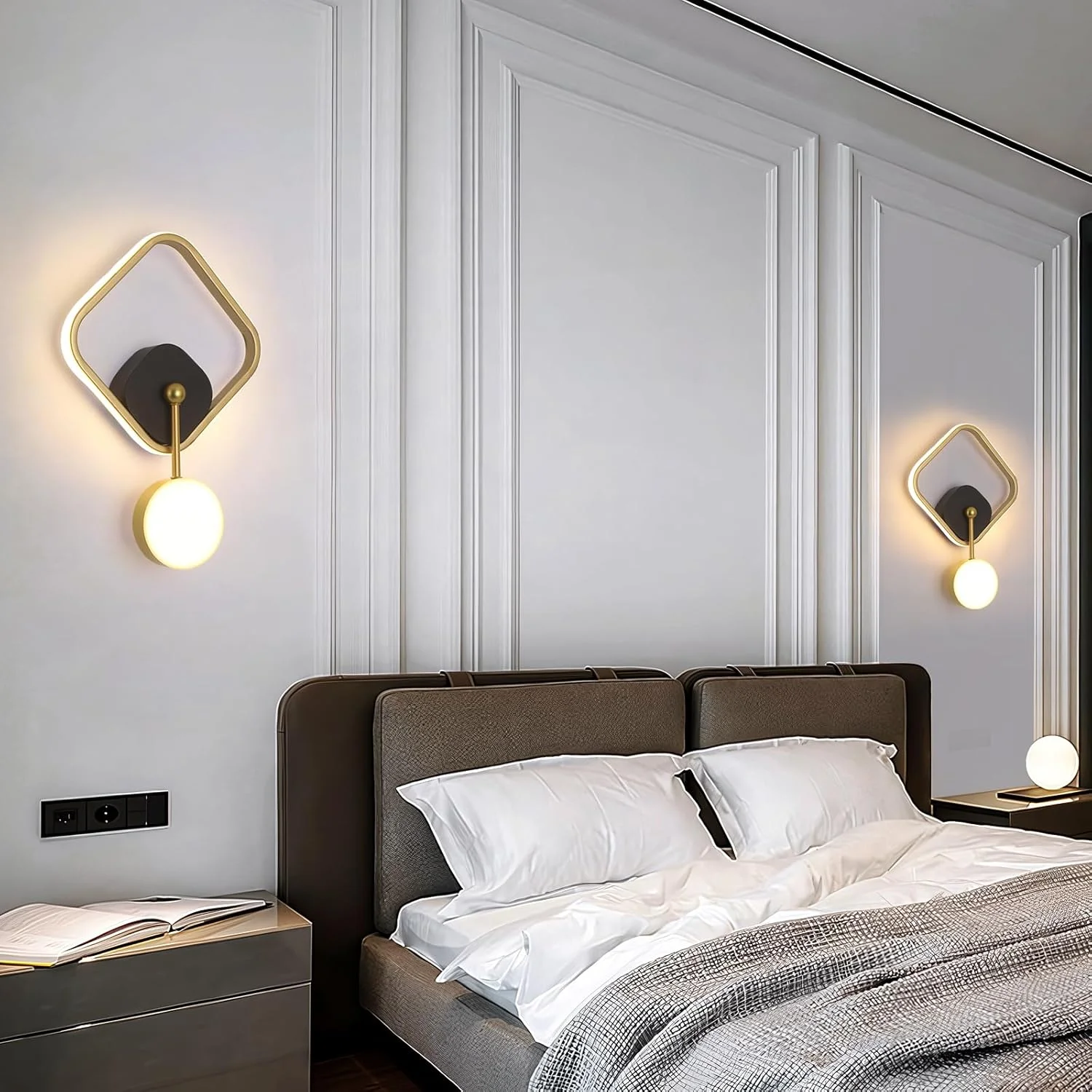 چراغ دیواری مدرن YT YATAI LIGHTING، چراغ دیواری LED برای اتاق خواب، اتاق نشیمن، راهرو، راه پله، چراغ دیواری سفید، چراغ دیواری دیواری داخلی 20 وات 3000K-6000K، مساحت قابل استفاده 5-8 متر مربع چراغ دیواری مدرن YT YATAI LIGHTING، چراغ دیواری LED برای اتاق خواب، اتاق نشیمن، راهرو، راه پله، چراغ دیواری سفید، چراغ دیواری دیواری داخلی 20 وات 3000K-6000K، مساحت قابل استفاده 5-8 متر مربع