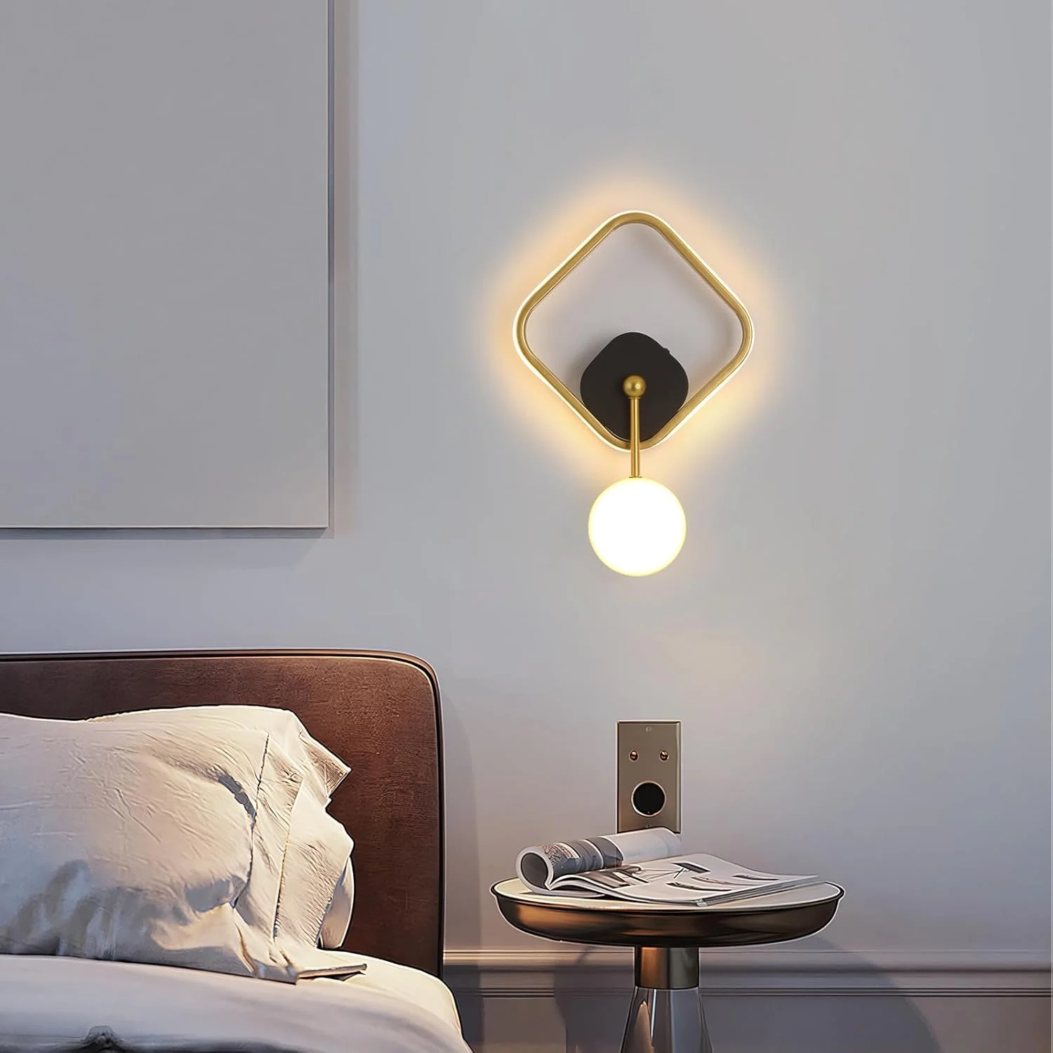 چراغ دیواری مدرن YT YATAI LIGHTING، چراغ دیواری LED برای اتاق خواب، اتاق نشیمن، راهرو، راه پله، چراغ دیواری سفید، چراغ دیواری دیواری داخلی 20 وات 3000K-6000K، مساحت قابل استفاده 5-8 متر مربع چراغ دیواری مدرن YT YATAI LIGHTING، چراغ دیواری LED برای اتاق خواب، اتاق نشیمن، راهرو، راه پله، چراغ دیواری سفید، چراغ دیواری دیواری داخلی 20 وات 3000K-6000K، مساحت قابل استفاده 5-8 متر مربع