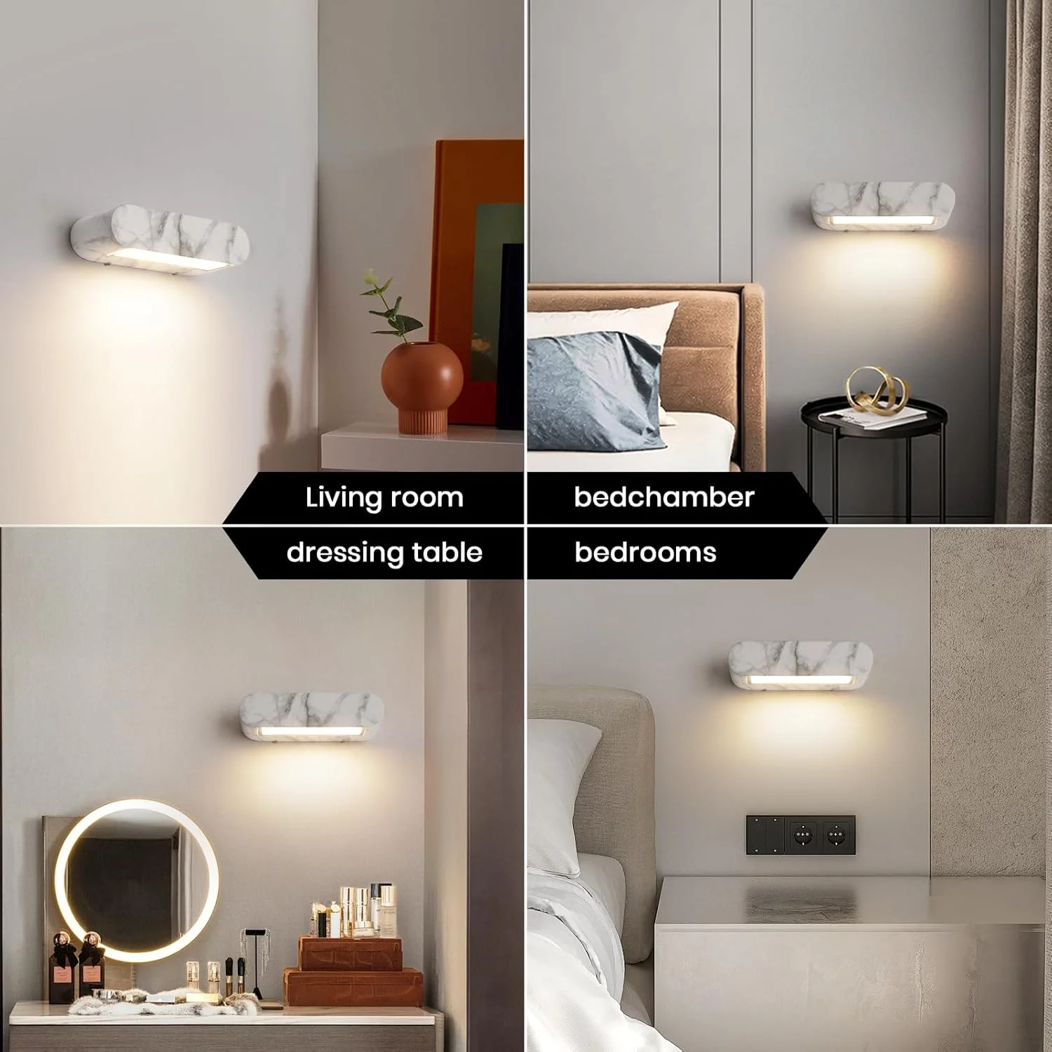 چراغ دیواری ال ای دی مینیمالیستی مدرن YATAI، 12 وات، سیاه و سفید، 4000K سفید خنثی، چراغ دیواری اکریلیک و فلزی با کنترل سوئیچ برای اتاق خواب، اتاق غذاخوری، راهرو چراغ دیواری ال ای دی مینیمالیستی مدرن YATAI، 12 وات، سیاه و سفید، 4000K سفید خنثی، چراغ دیواری اکریلیک و فلزی با کنترل سوئیچ برای اتاق خواب، اتاق غذاخوری، راهرو