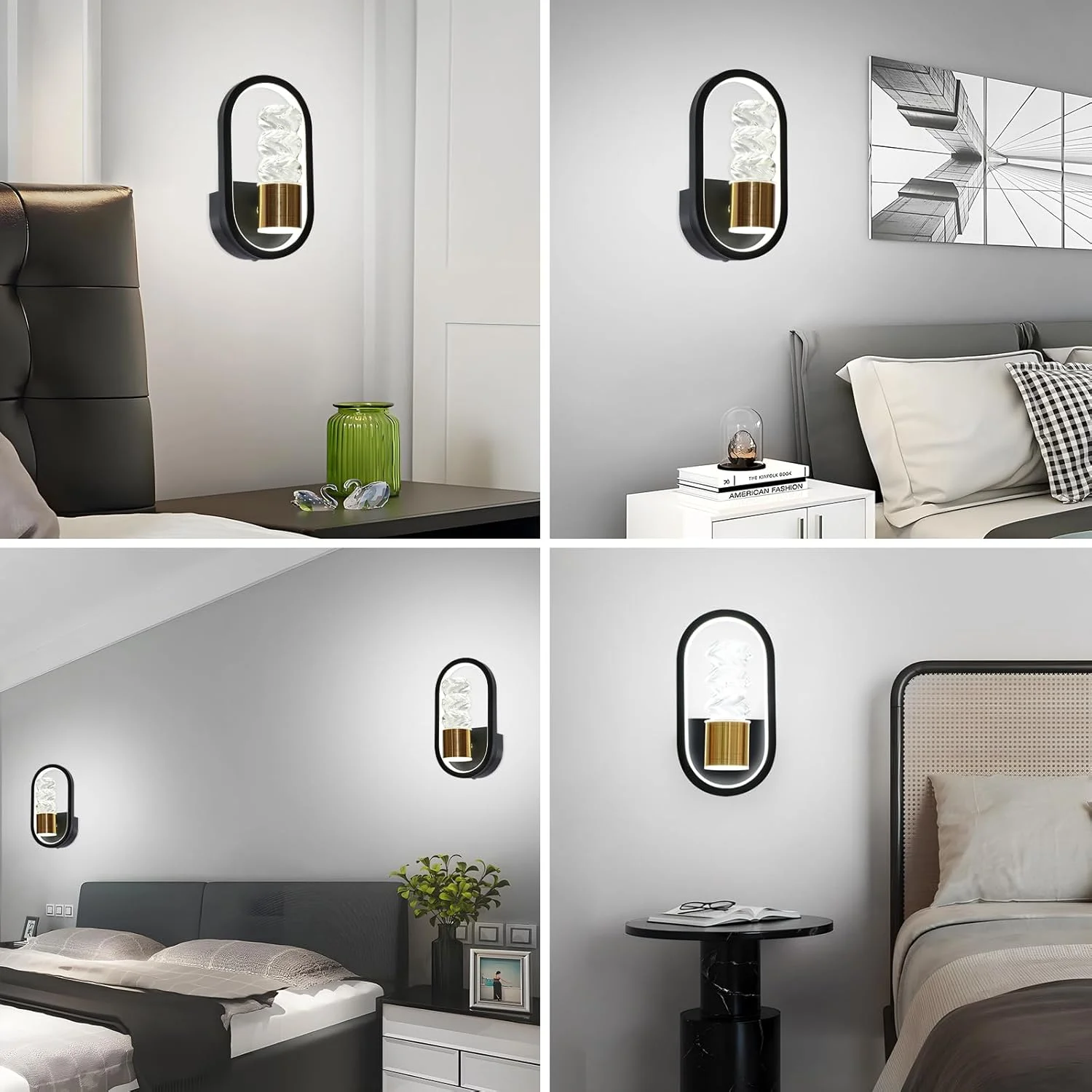 چراغ دیواری LED مدل YT YATAI LIGHTING، چراغ های دیواری LED اتاق نشیمن داخلی، اتاق خواب، چراغ دیواری کنار تخت، اتاق نشیمن خلاقانه مینیمالیستی مدرن، راه پله، چراغ دیواری راهرو، 18 وات
