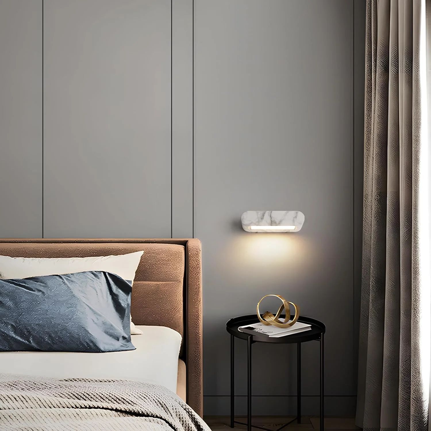 چراغ دیواری ال ای دی مینیمالیستی مدرن YATAI، 12 وات، سیاه و سفید، 4000K سفید خنثی، چراغ دیواری اکریلیک و فلزی با کنترل سوئیچ برای اتاق خواب، اتاق غذاخوری، راهرو چراغ دیواری ال ای دی مینیمالیستی مدرن YATAI، 12 وات، سیاه و سفید، 4000K سفید خنثی، چراغ دیواری اکریلیک و فلزی با کنترل سوئیچ برای اتاق خواب، اتاق غذاخوری، راهرو