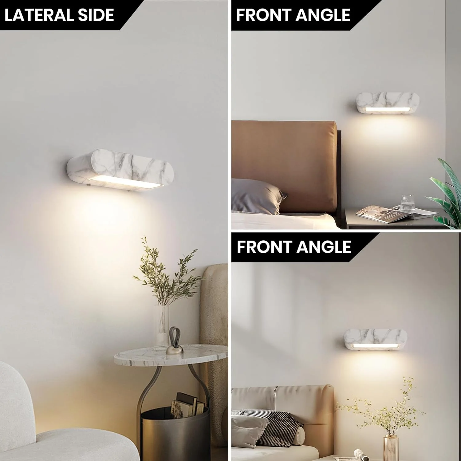 چراغ دیواری ال ای دی مینیمالیستی مدرن YATAI، 12 وات، سیاه و سفید، 4000K سفید خنثی، چراغ دیواری اکریلیک و فلزی با کنترل سوئیچ برای اتاق خواب، اتاق غذاخوری، راهرو چراغ دیواری ال ای دی مینیمالیستی مدرن YATAI، 12 وات، سیاه و سفید، 4000K سفید خنثی، چراغ دیواری اکریلیک و فلزی با کنترل سوئیچ برای اتاق خواب، اتاق غذاخوری، راهرو