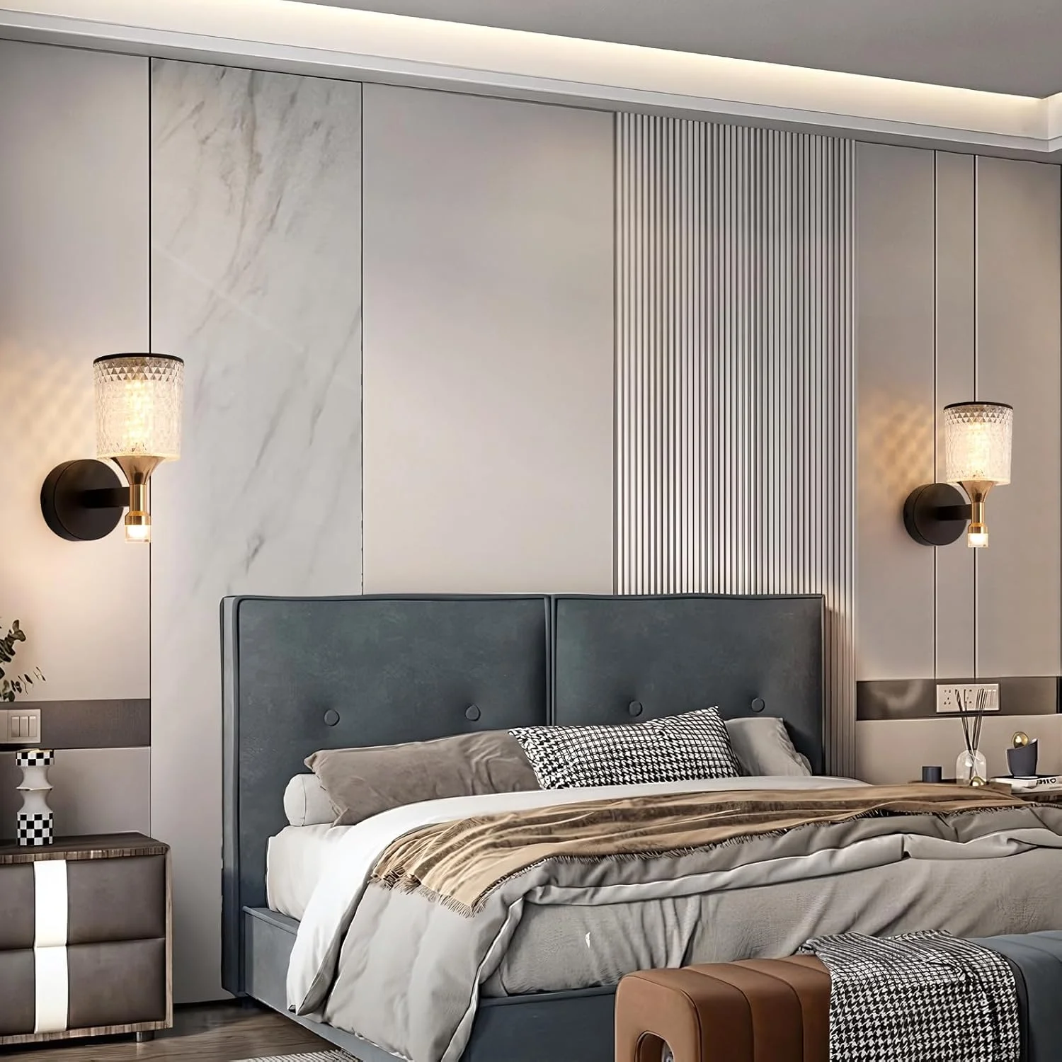 چراغ دیواری LED مدرن YT YATAI LIGHTING، چراغ دیواری LED با قابلیت تنظیم 3 رنگ، چراغ دیواری مینیمالیستی آهنی برای راهرو، اتاق نشیمن، اتاق خواب تزئینی کنار تخت، 3000K-6000K، 10W چراغ دیواری LED مدرن YT YATAI LIGHTING، چراغ دیواری LED با قابلیت تنظیم 3 رنگ، چراغ دیواری مینیمالیستی آهنی برای راهرو، اتاق نشیمن، اتاق خواب تزئینی کنار تخت، 3000K-6000K، 10W