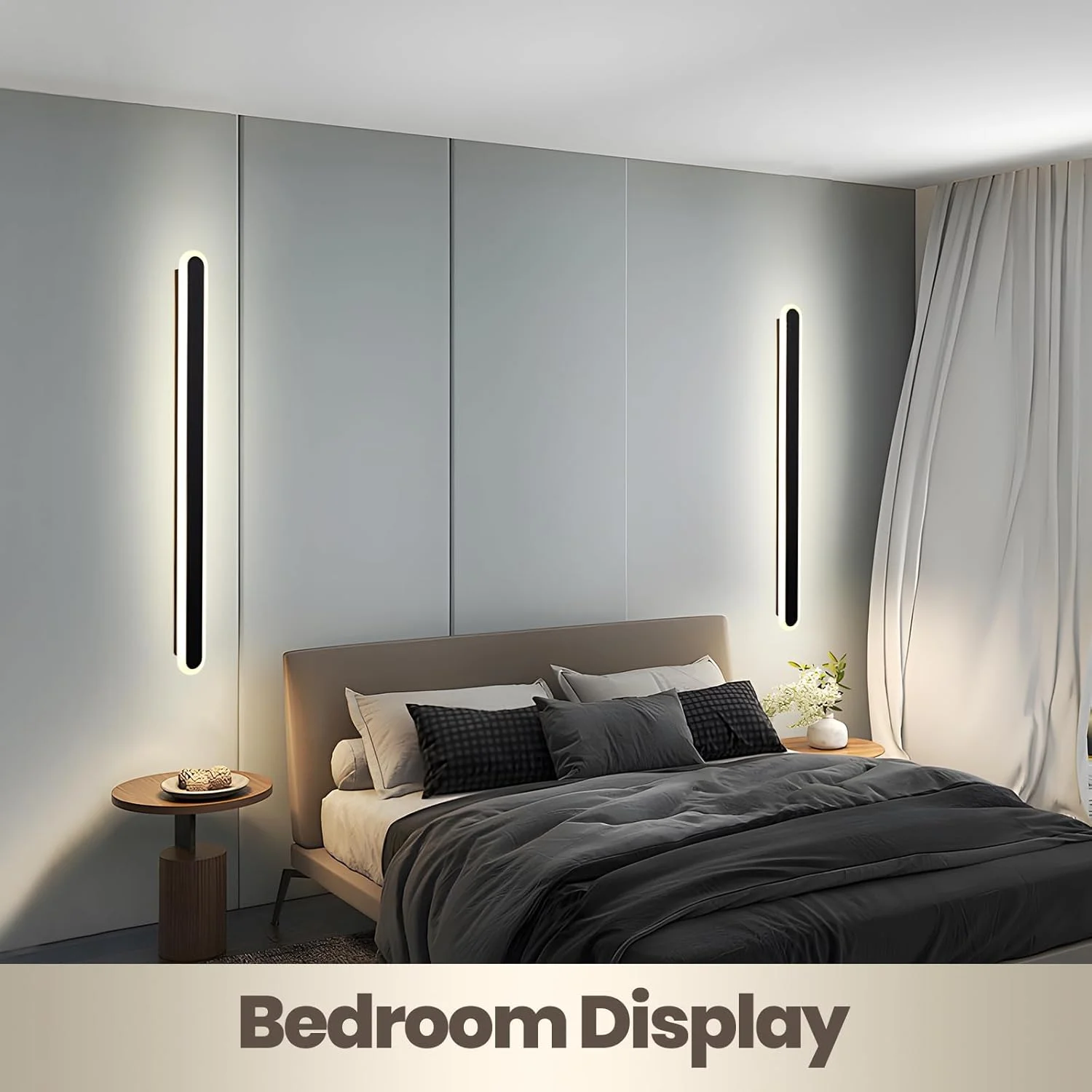 چراغ دیواری LED نواری بلند YT YATAI LIGHTING، چراغ دیواری داخلی مدرن و دیمر شونده، چراغ دیواری سه رنگ قابل تنظیم برای اتاق خواب، اتاق نشیمن، راه پله هتل (مشکی، 60 سانتی متر 23 وات) (60 سانتی متر) چراغ دیواری LED نواری بلند YT YATAI LIGHTING، چراغ دیواری داخلی مدرن و دیمر شونده، چراغ دیواری سه رنگ قابل تنظیم برای اتاق خواب، اتاق نشیمن، راه پله هتل (مشکی، 60 سانتی متر 23 وات) (60 سانتی متر)