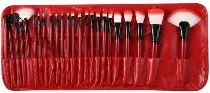 ست برس آرایشی 24 عددی ایر بیوتی، مناسب استفاده حرفه ای و شخصی، رنگ قرمز (بسته 24 عددی) ست برس آرایشی 24 عددی ایر بیوتی، مناسب استفاده حرفه ای و شخصی، رنگ قرمز (بسته 24 عددی)