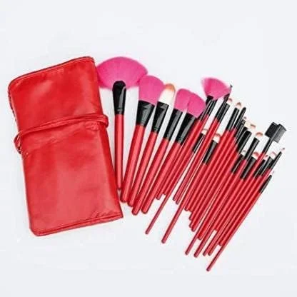 ست برس آرایشی 24 عددی ایر بیوتی، مناسب استفاده حرفه ای و شخصی، رنگ قرمز (بسته 24 عددی) ست برس آرایشی 24 عددی ایر بیوتی، مناسب استفاده حرفه ای و شخصی، رنگ قرمز (بسته 24 عددی)