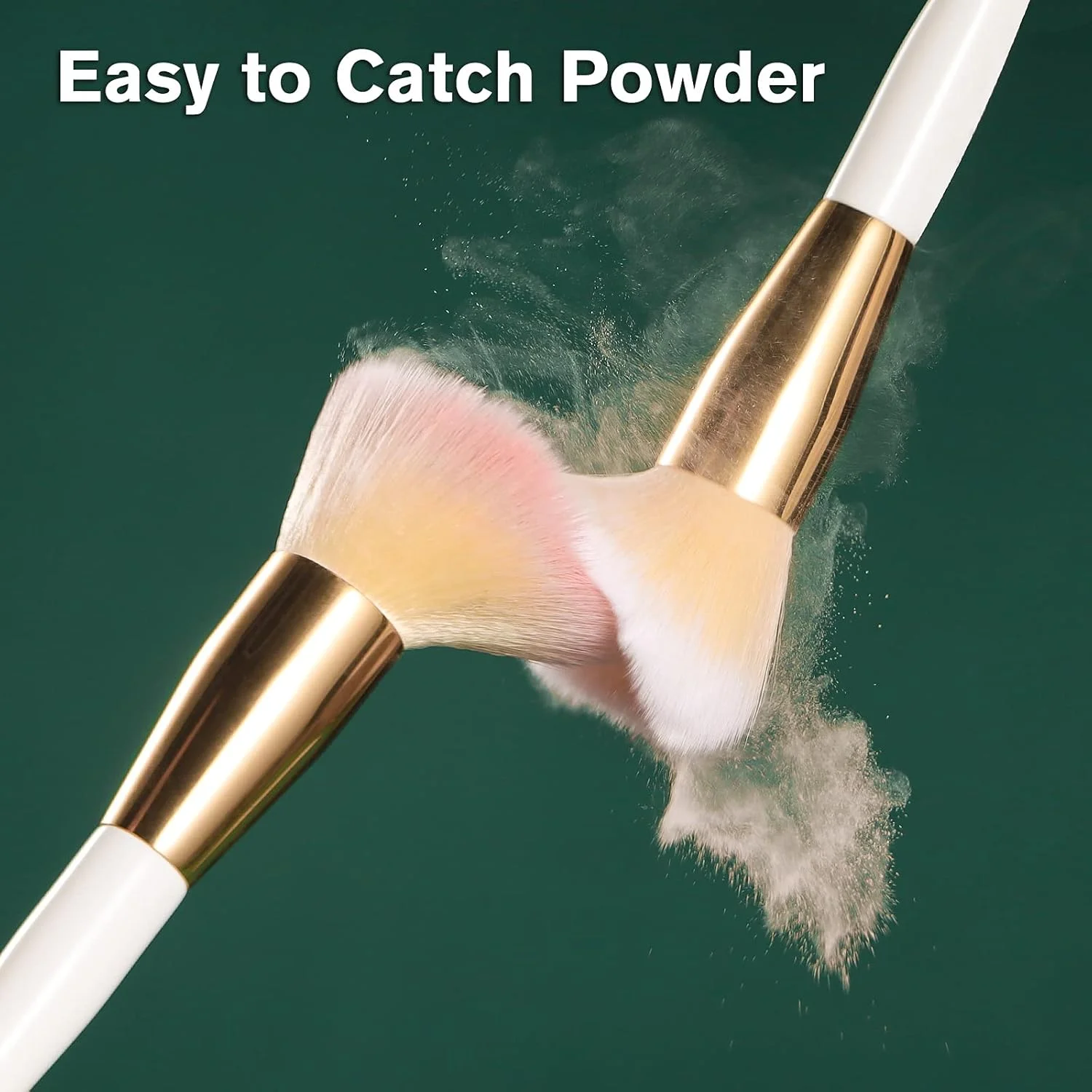 ست برس آرایشی براش مستر 10 عددی حرفه ای کابوکی، کرم پودر، سایه چشم، رژگونه، ترکیب، لب، کیت کامل لوازم آرایشی صورت به همراه ست برس آرایشی با نگهدارنده