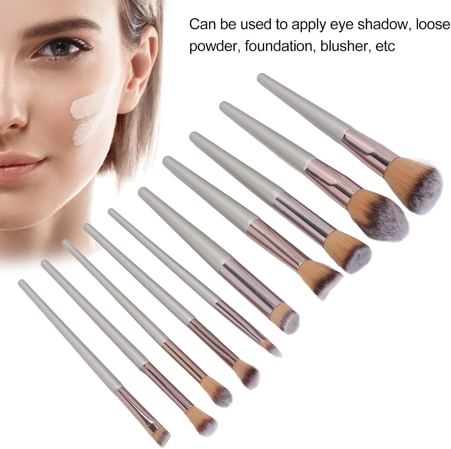 ست برس آرایشی 10 عددی به همراه محافظ توری