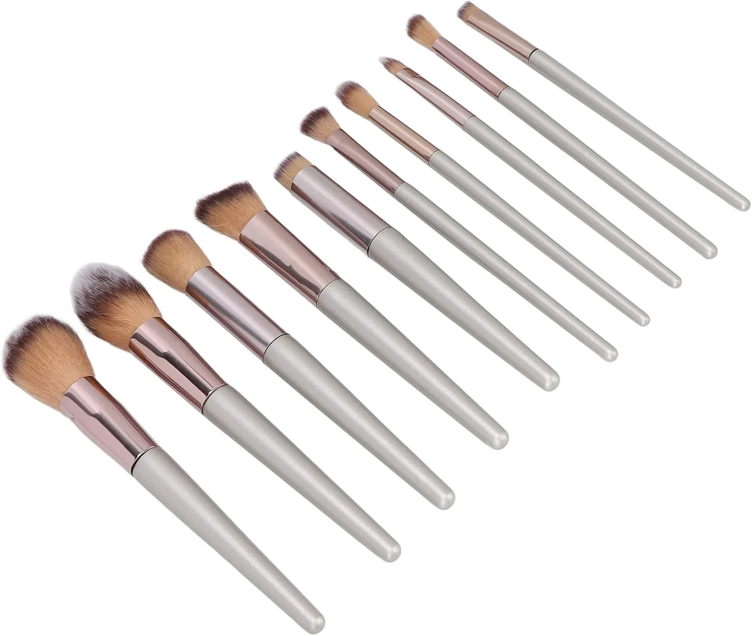 ست برس آرایشی 10 عددی به همراه رنگ برای میز آرایش