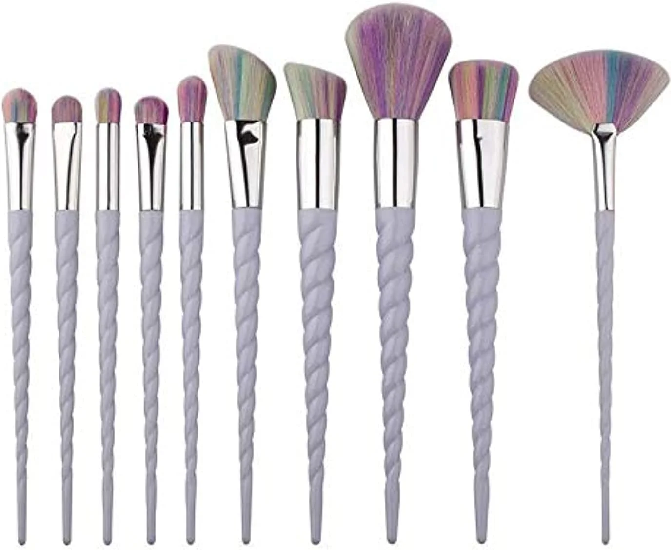 ست 10 عددی برس آرایشی حرفه ای تک شاخ