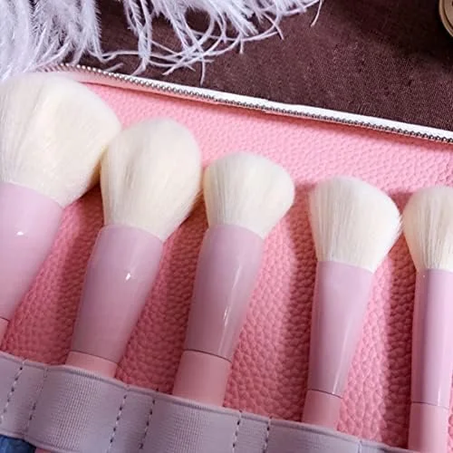 ست ۱۴ عددی برس آرایشی گرادیانی، موی مصنوعی راحت، برس آرایش فونداسیون، سایه چشم، لب به همراه کیف لوازم آرایشی ست ۱۴ عددی برس آرایشی گرادیانی، موی مصنوعی راحت، برس آرایش فونداسیون، سایه چشم، لب به همراه کیف لوازم آرایشی