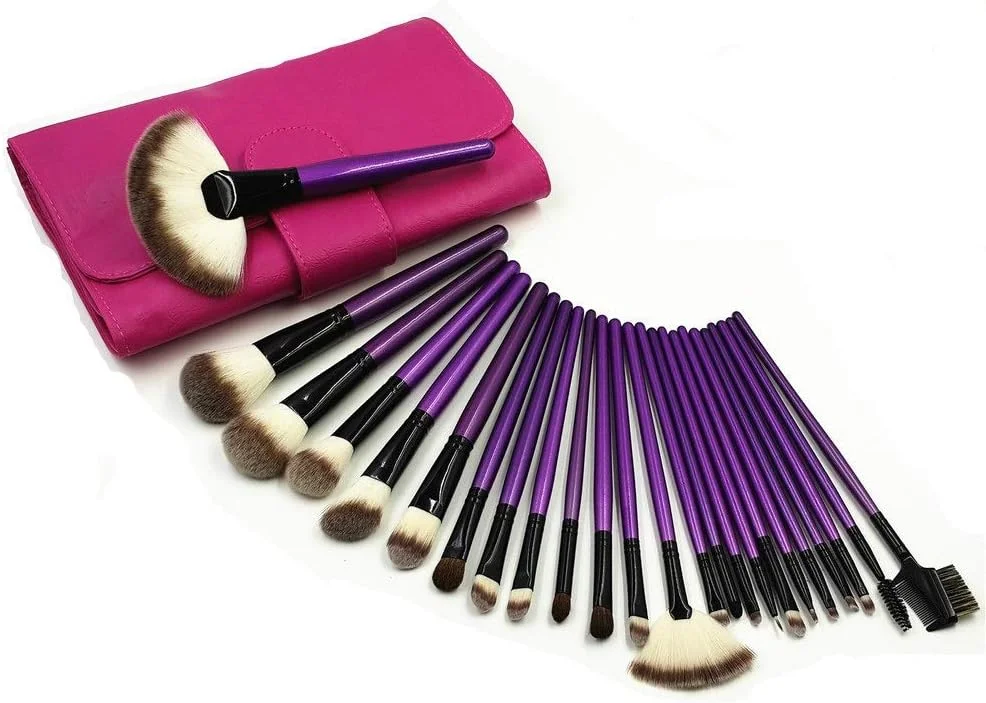 ست برس آرایشی ۲۴ عددی حرفه ای AIJIA با روکش محافظ، مناسب برای نیازهای شما، استفاده عالی از انواع لوازم آرایشی (رنگ: بنفش) ست برس آرایشی ۲۴ عددی حرفه ای AIJIA با روکش محافظ، مناسب برای نیازهای شما، استفاده عالی از انواع لوازم آرایشی (رنگ: بنفش)