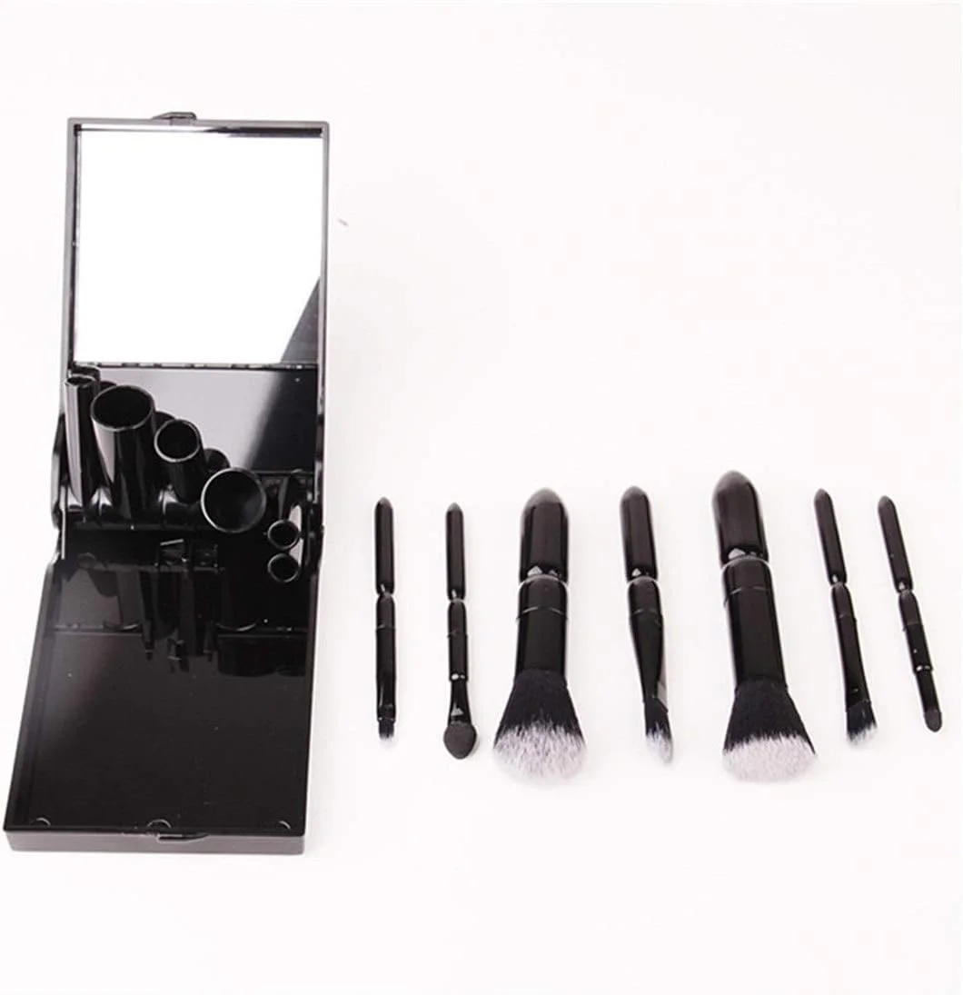 ست برس آرایشی 7 تکه AIJIA، حمل آسان، مناسب برای کرم پودر، رژگونه، سایه چشم و سایر لوازم آرایشی (رنگ: مشکی) ست برس آرایشی 7 تکه AIJIA، حمل آسان، مناسب برای کرم پودر، رژگونه، سایه چشم و سایر لوازم آرایشی (رنگ: مشکی)