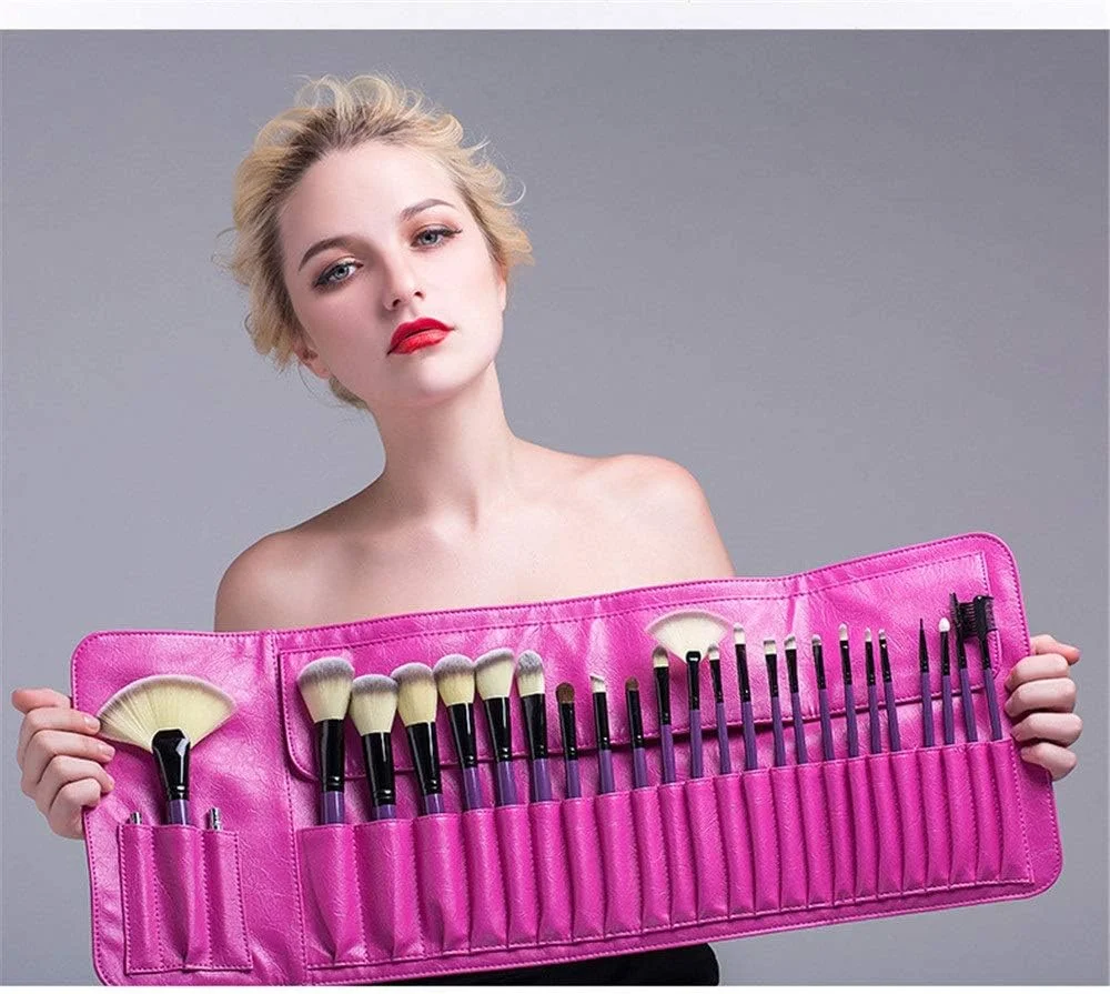 ست برس آرایشی ۲۴ عددی حرفه ای AIJIA با روکش محافظ، مناسب برای نیازهای شما، استفاده عالی از انواع لوازم آرایشی (رنگ: بنفش) ست برس آرایشی ۲۴ عددی حرفه ای AIJIA با روکش محافظ، مناسب برای نیازهای شما، استفاده عالی از انواع لوازم آرایشی (رنگ: بنفش)