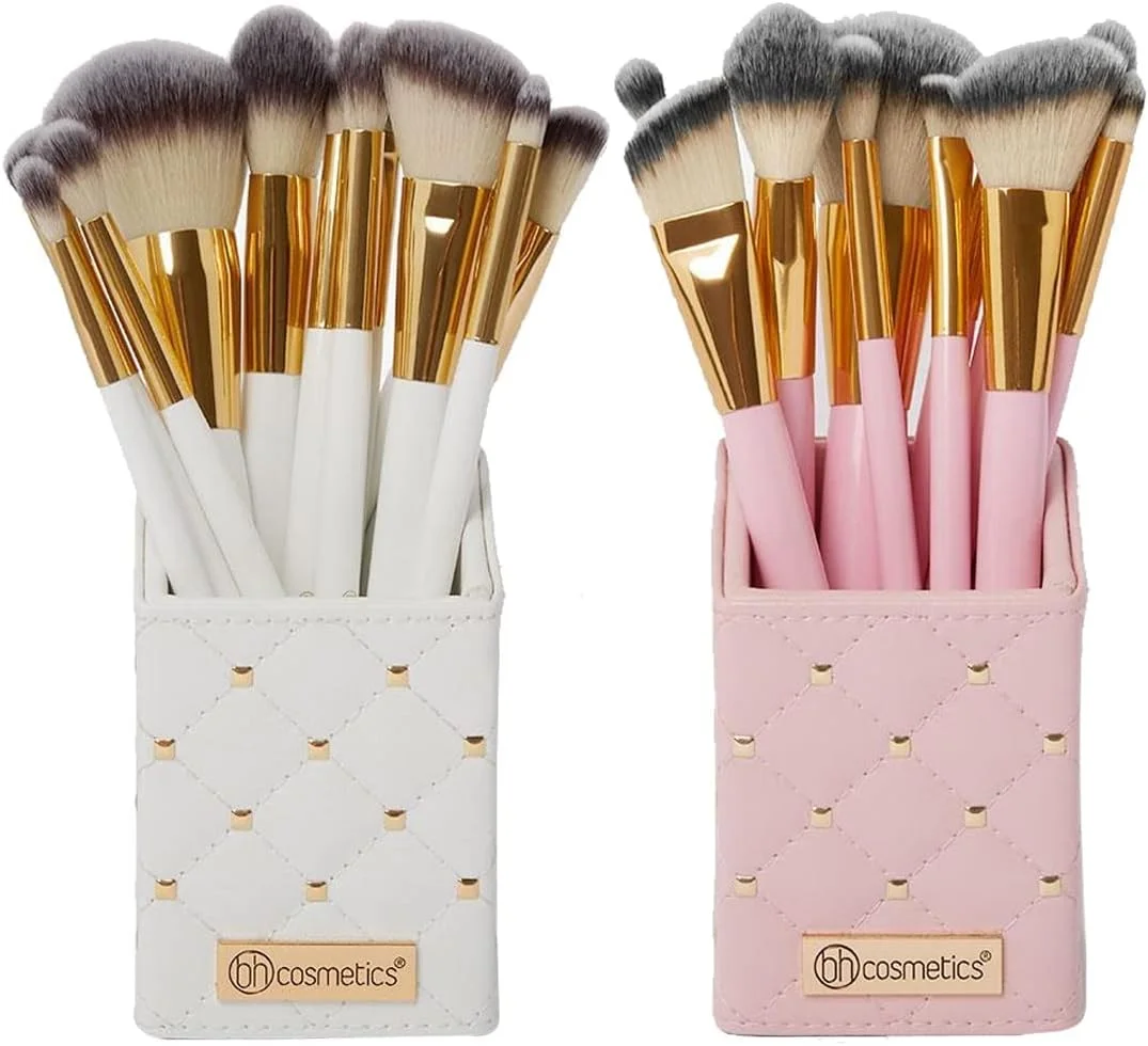 ست براش آرایشی 12 تکه BH STUDIO PRO، مدل Studded Elegance (سفید) ست براش آرایشی 12 تکه BH STUDIO PRO، مدل Studded Elegance (سفید)