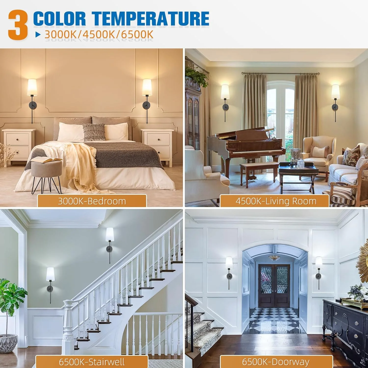 ست 2 عددی چراغ دیواری مشکی باتری خور NIORSUN، چراغ های دیواری قابل شارژ با لامپ های جداشدنی کم نور شونده 5200 میلی آمپر ساعتی و ریموت، چراغ های دیواری بی سیم 9 رنگ برای اتاق خواب، اتاق نشیمن، راهرو ست 2 عددی چراغ دیواری مشکی باتری خور NIORSUN، چراغ های دیواری قابل شارژ با لامپ های جداشدنی کم نور شونده 5200 میلی آمپر ساعتی و ریموت، چراغ های دیواری بی سیم 9 رنگ برای اتاق خواب، اتاق نشیمن، راهرو