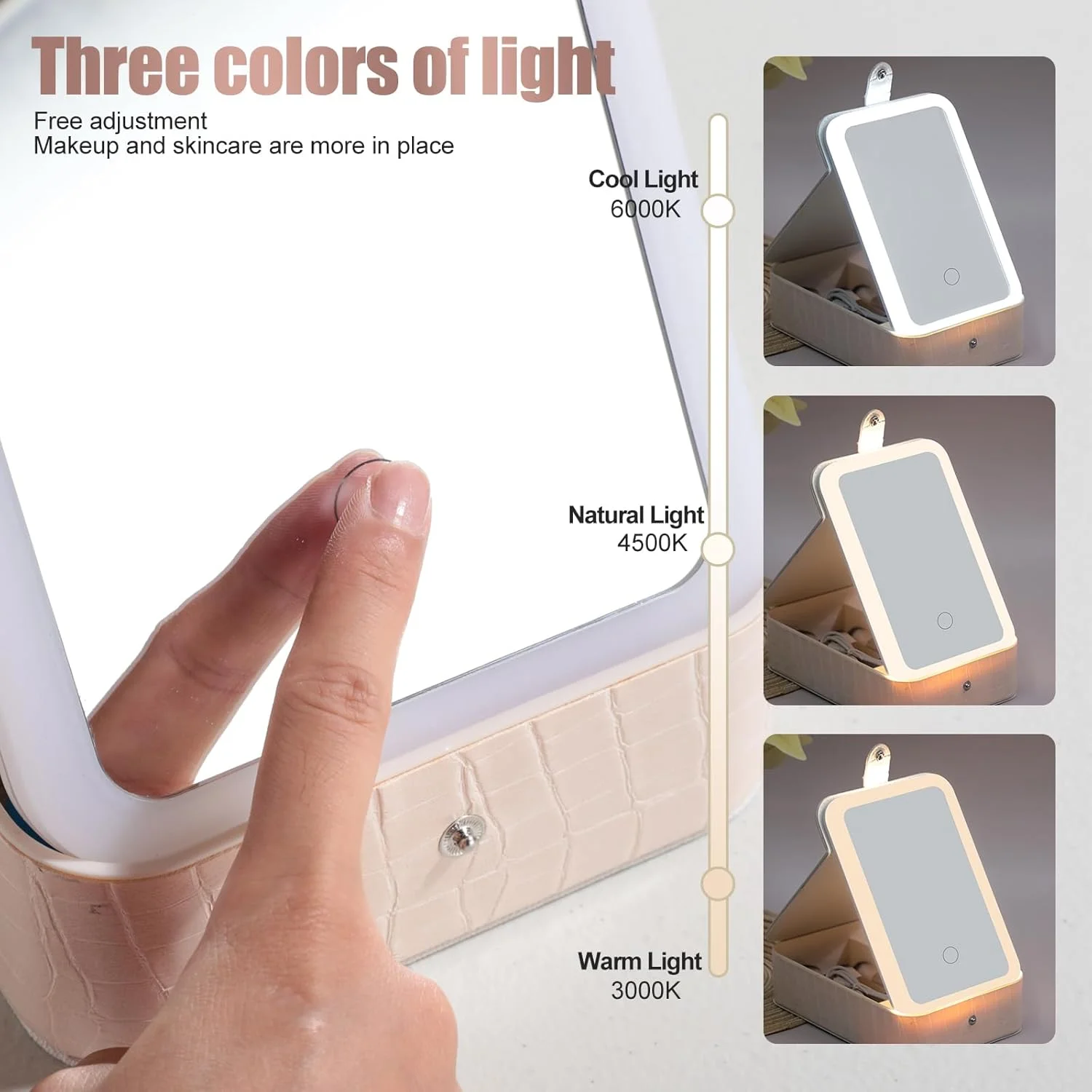 ست برس آرایشی مسافرتی BS-MALL شامل 15 عدد برس - آینه LED دار به همراه پد آرایشی برای روتین زیبایی بهتر ست برس آرایشی مسافرتی BS-MALL شامل 15 عدد برس - آینه LED دار به همراه پد آرایشی برای روتین زیبایی بهتر