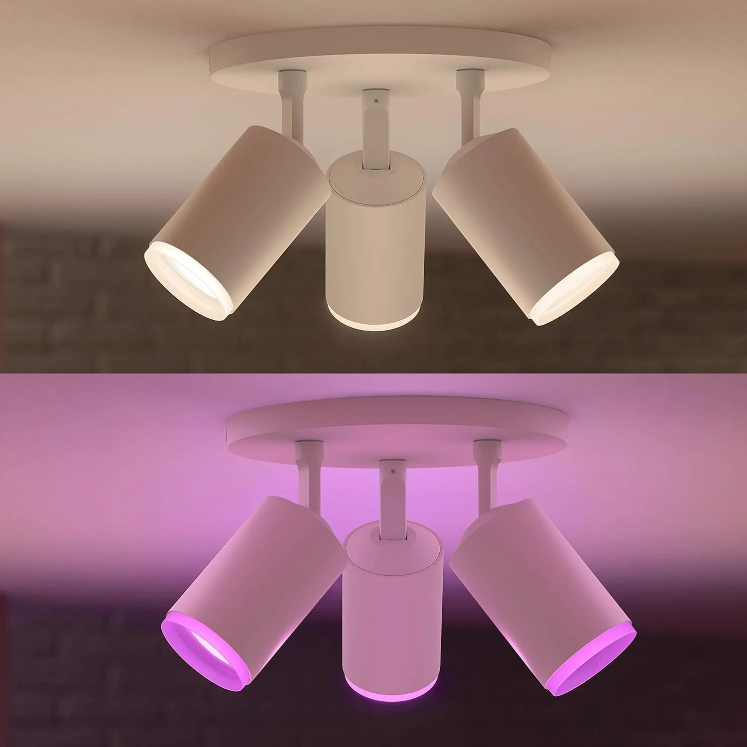 چراغ سقفی سه شعله فیلیپس Hue White & Colour Ambiance Fugato، سفید، 3 عدد لامپ 350 لومن، دیمر دار، 16 میلیون رنگ، قابل کنترل از طریق اپلیکیشن، سازگار با آمازون الکسا (Echo, Echo Dot) چراغ سقفی سه شعله فیلیپس Hue White & Colour Ambiance Fugato، سفید، 3 عدد لامپ 350 لومن، دیمر دار، 16 میلیون رنگ، قابل کنترل از طریق اپلیکیشن، سازگار با آمازون الکسا (Echo, Echo Dot)