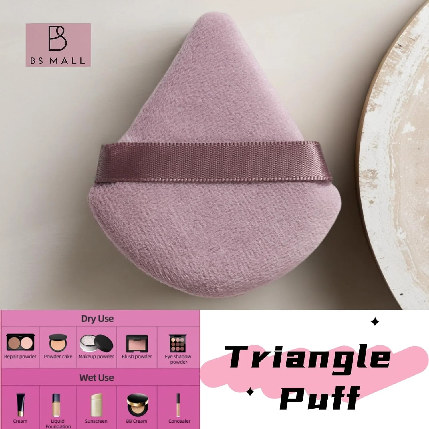 ست برس آرایشی مسافرتی BS-MALL، برس های کابوکی ممتاز، برس های مصنوعی برای کرم پودر، کانسیلر، دسته کوتاه اما اندازه کامل، 7 تکه به همراه پد مثلثی و کیف نگهداری (صورتی رز) ست برس آرایشی مسافرتی BS-MALL، برس های کابوکی ممتاز، برس های مصنوعی برای کرم پودر، کانسیلر، دسته کوتاه اما اندازه کامل، 7 تکه به همراه پد مثلثی و کیف نگهداری (صورتی رز)