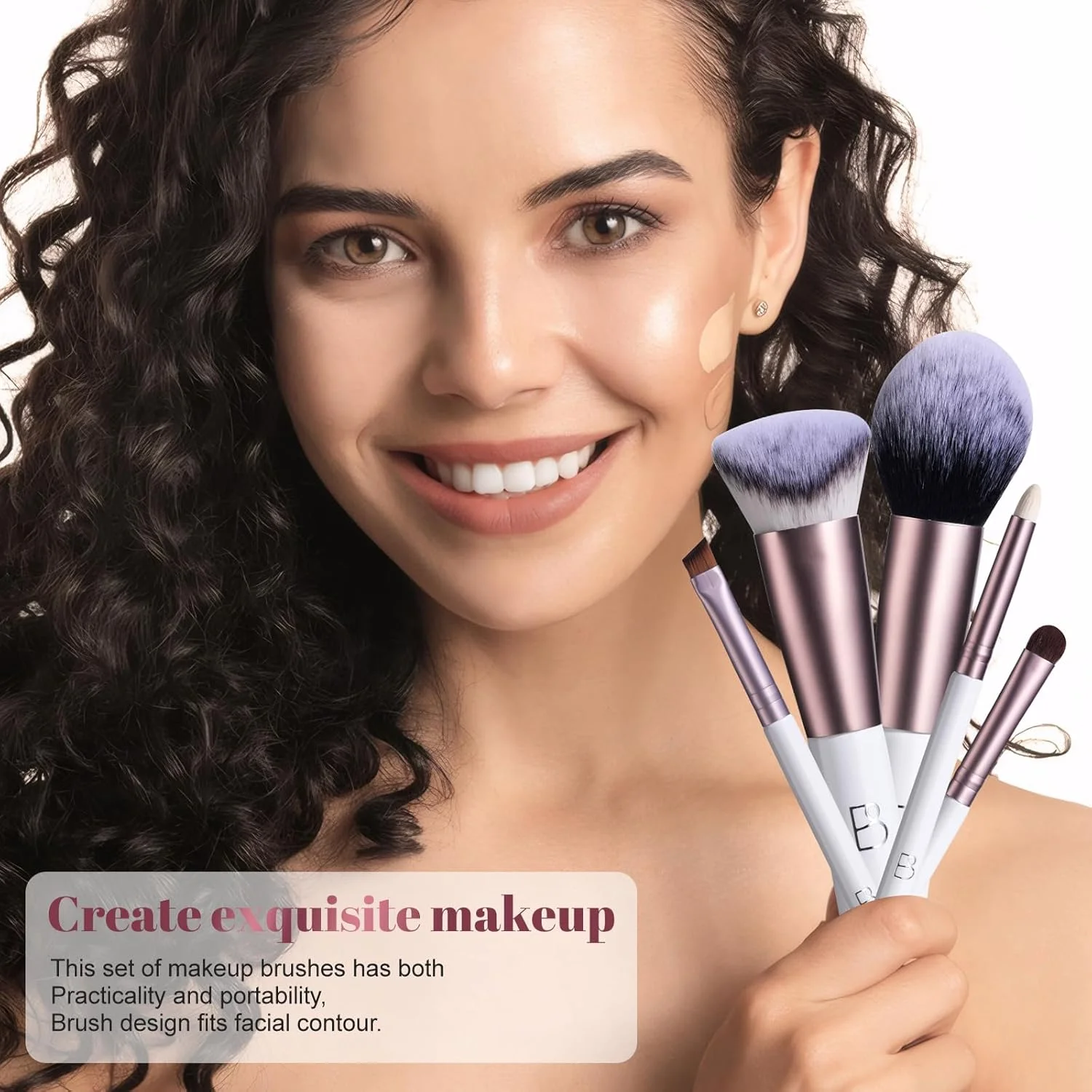 ست برس آرایشی مسافرتی BS-MALL، برس های کابوکی ممتاز، برس های مصنوعی برای کرم پودر، کانسیلر، دسته کوتاه اما اندازه کامل، 7 تکه به همراه پد مثلثی و کیف نگهداری (صورتی رز) ست برس آرایشی مسافرتی BS-MALL، برس های کابوکی ممتاز، برس های مصنوعی برای کرم پودر، کانسیلر، دسته کوتاه اما اندازه کامل، 7 تکه به همراه پد مثلثی و کیف نگهداری (صورتی رز)