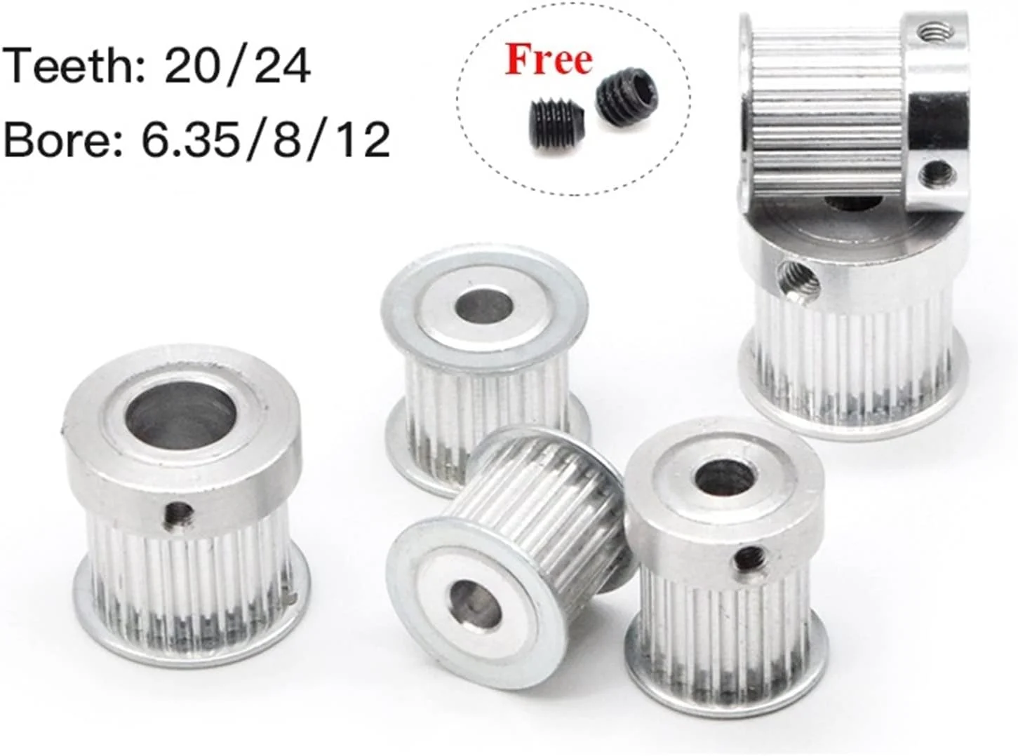 پولی دنده ای SEMOOR، پولی دنده ای همزمان، عرض دندانه سوراخ برای دستگاه برش حکاکی (رنگ: با لبه، اندازه: 24 دندانه سوراخ 8)