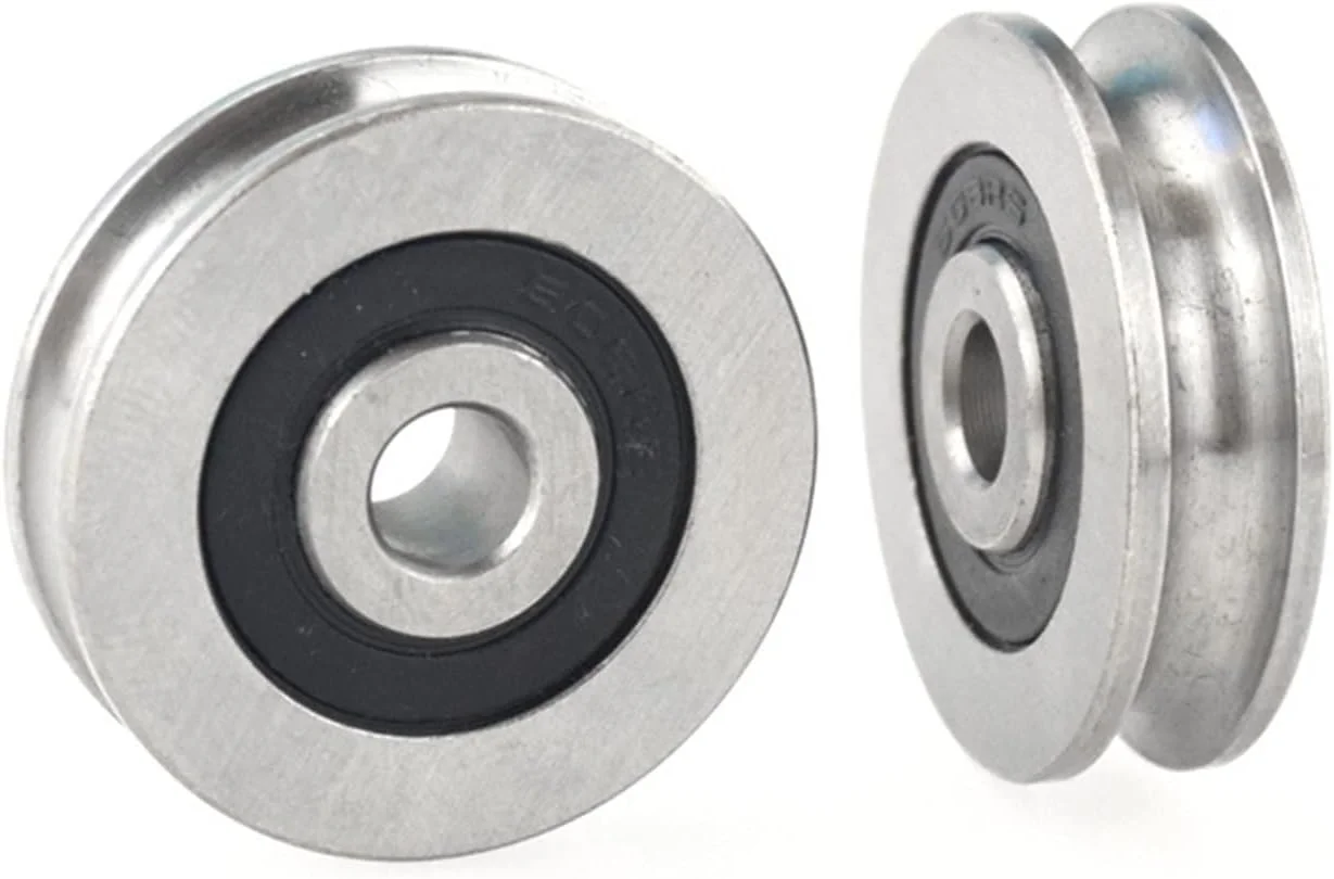 قرقره استیل ضد زنگ SEMOOR، قرقره ضد آب، ضد زنگ، چرخ بدون بلبرینگ، شیاردار