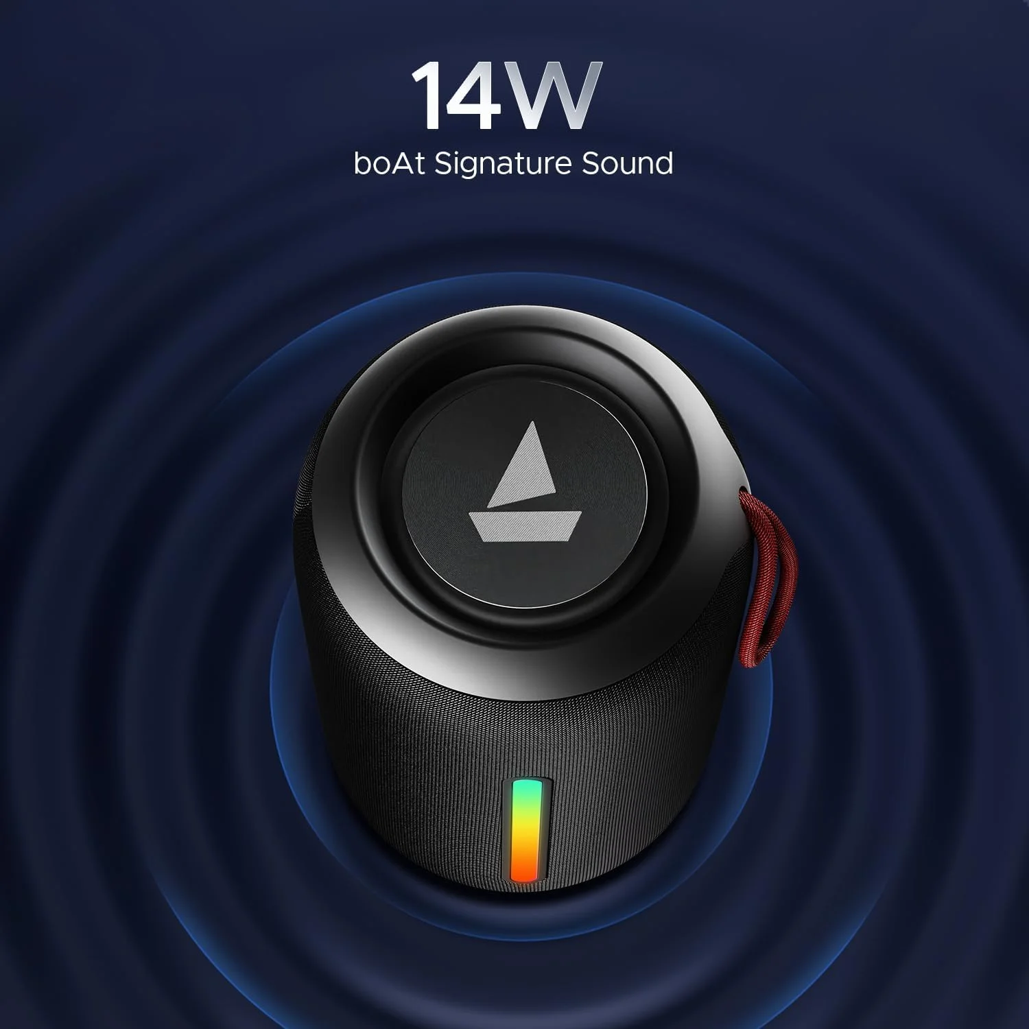 اسپیکر بلوتوثی boAt Stone 352 Pro/Stone 358 Pro با صدای 14 واتی Signature، پخش تا 12 ساعت، LED های RGB، قابلیت TWS، میکروفون داخلی، BTv5.3، پخش رایگان موسیقی در JioSaavn (مشکی خشمگین) اسپیکر بلوتوثی boAt Stone 352 Pro/Stone 358 Pro با صدای 14 واتی Signature، پخش تا 12 ساعت، LED های RGB، قابلیت TWS، میکروفون داخلی، BTv5.3، پخش رایگان موسیقی در JioSaavn (مشکی خشمگین)